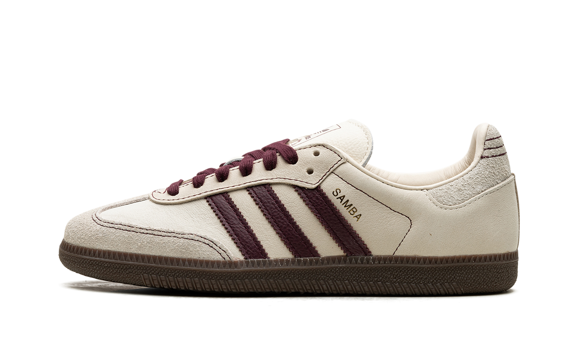 Adidas Samba OG WMNS "Wonder White Maroon" IG1987
