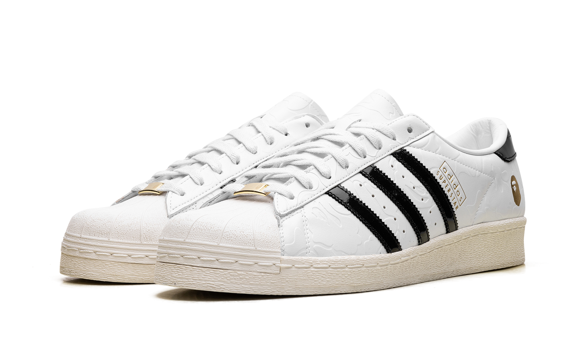 Adidas Superstar Vintage "A Bathing Ape - White Black" JR2701