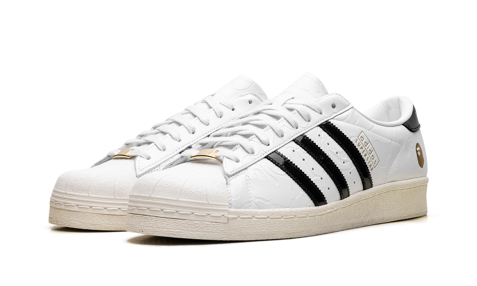 Adidas Superstar Vintage "A Bathing Ape - White Black" JR2701
