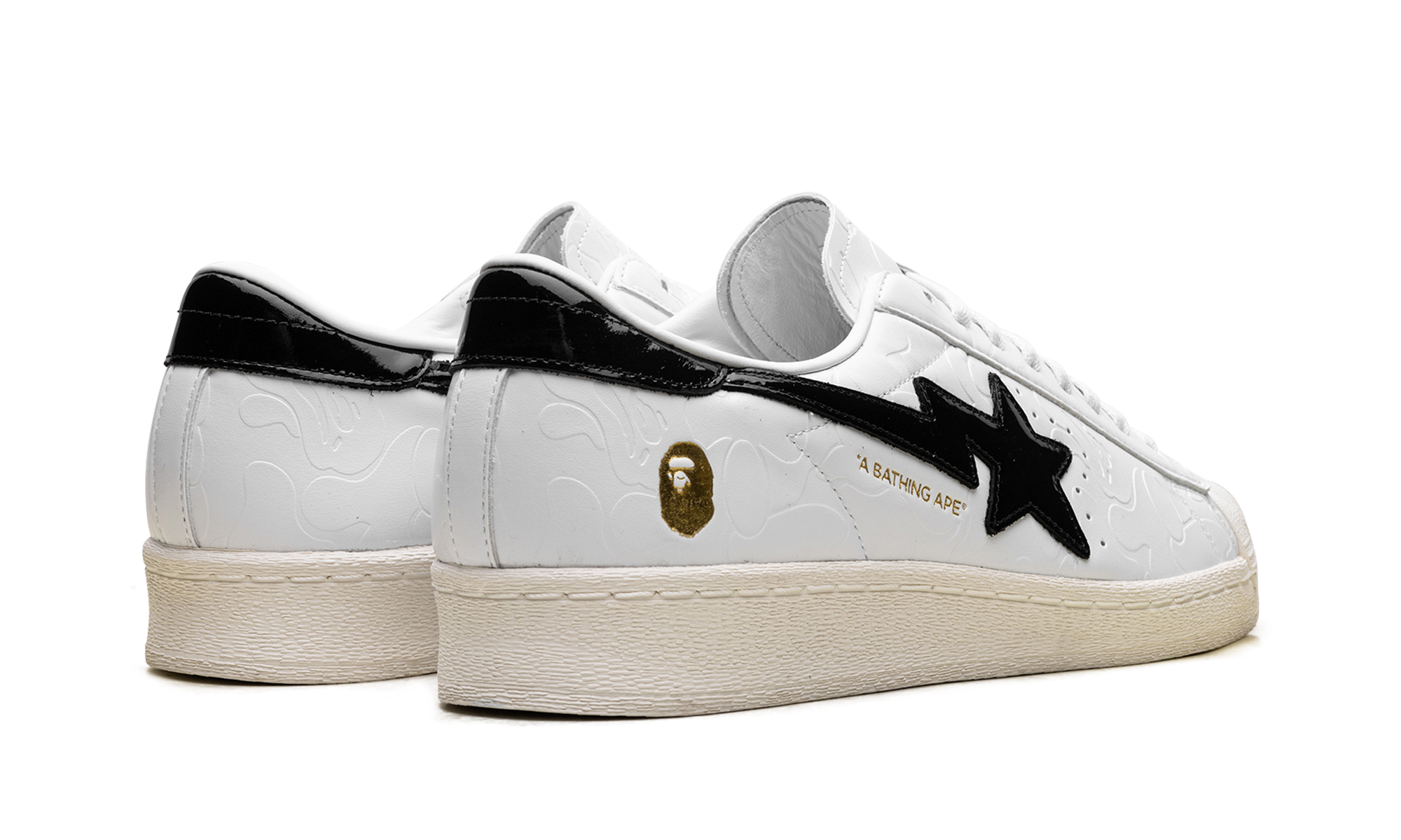 Adidas Superstar Vintage "A Bathing Ape - White Black" JR2701