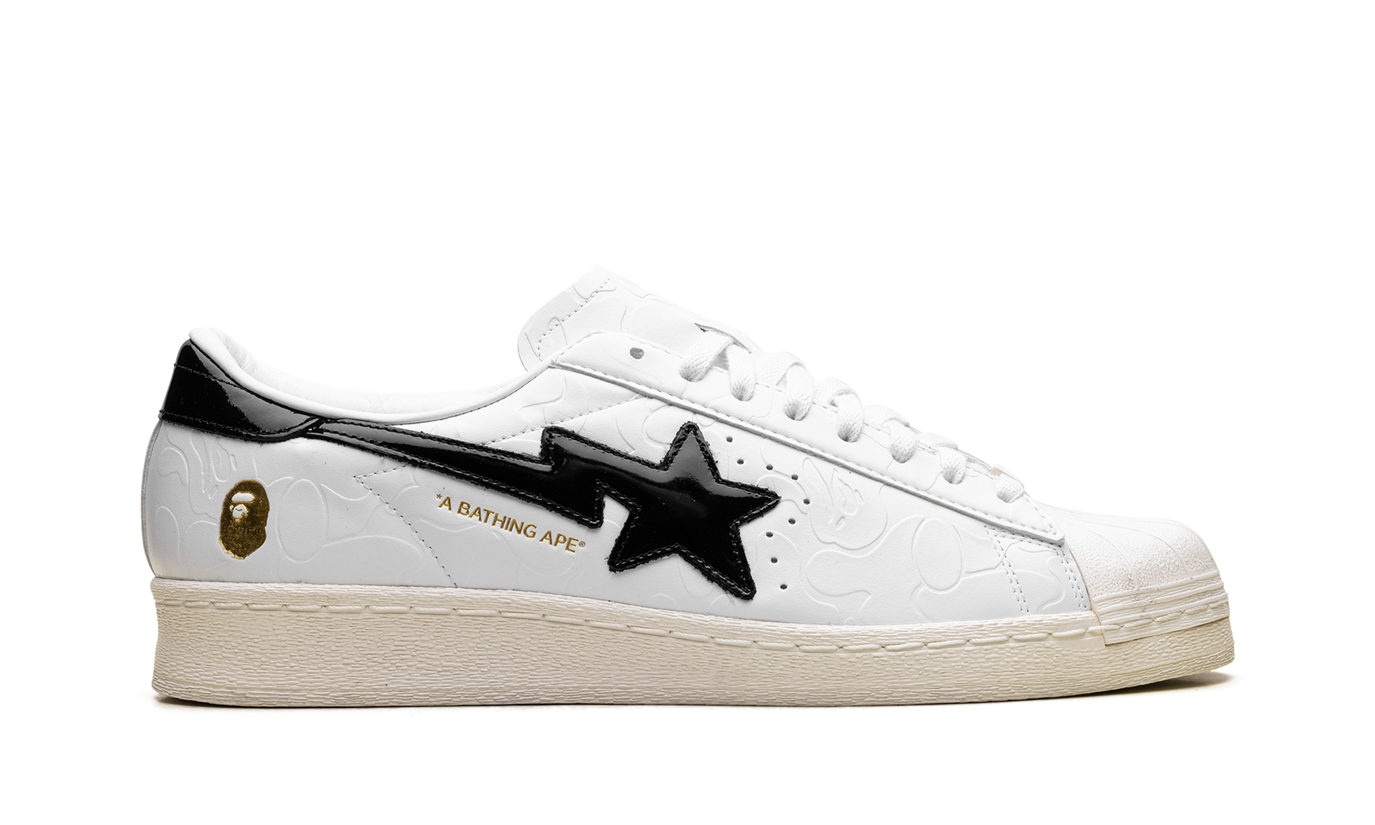 Adidas Superstar Vintage "A Bathing Ape - White Black" JR2701