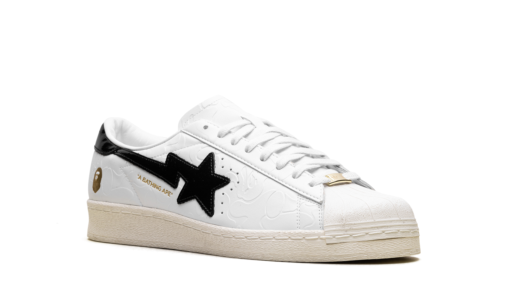 Adidas Superstar Vintage "A Bathing Ape - White Black" JR2701