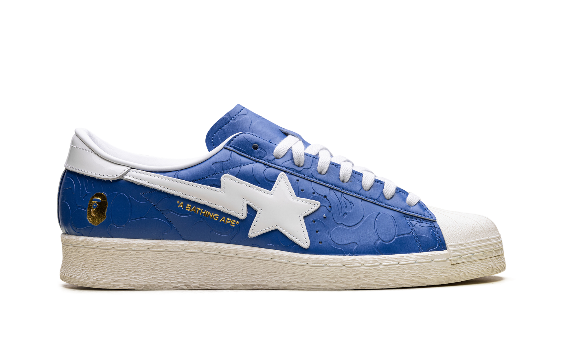 Adidas Superstar Vintage "Bape Blue White" JR2702
