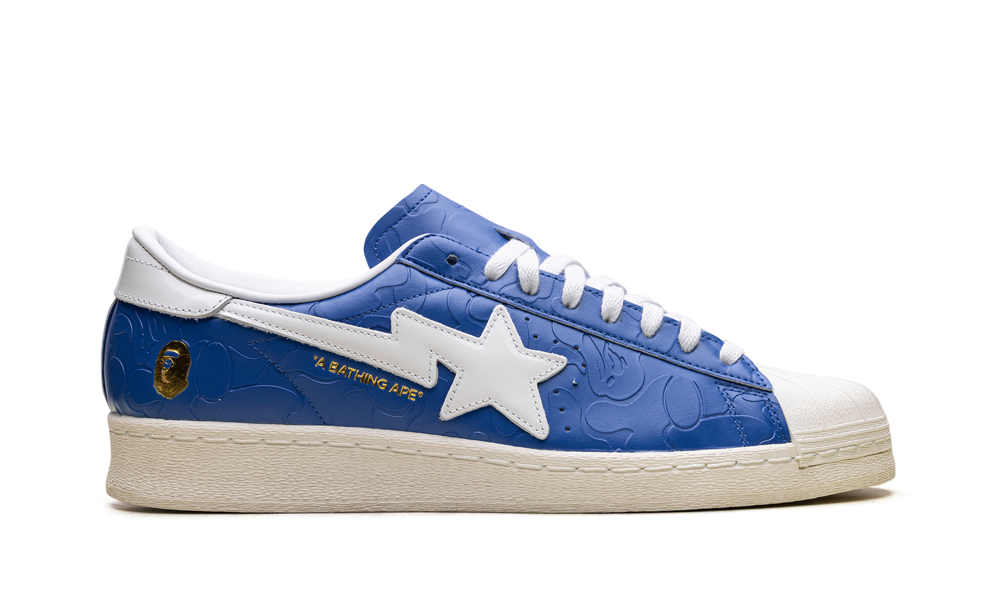 Adidas Superstar Vintage "Bape Blue White" JR2702