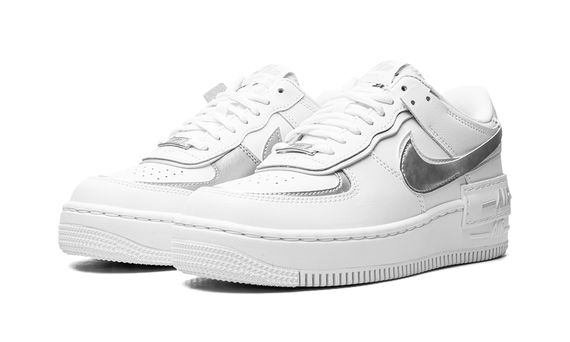 Af1 Shado Mns Wmns "white Metallic Silver" - 2