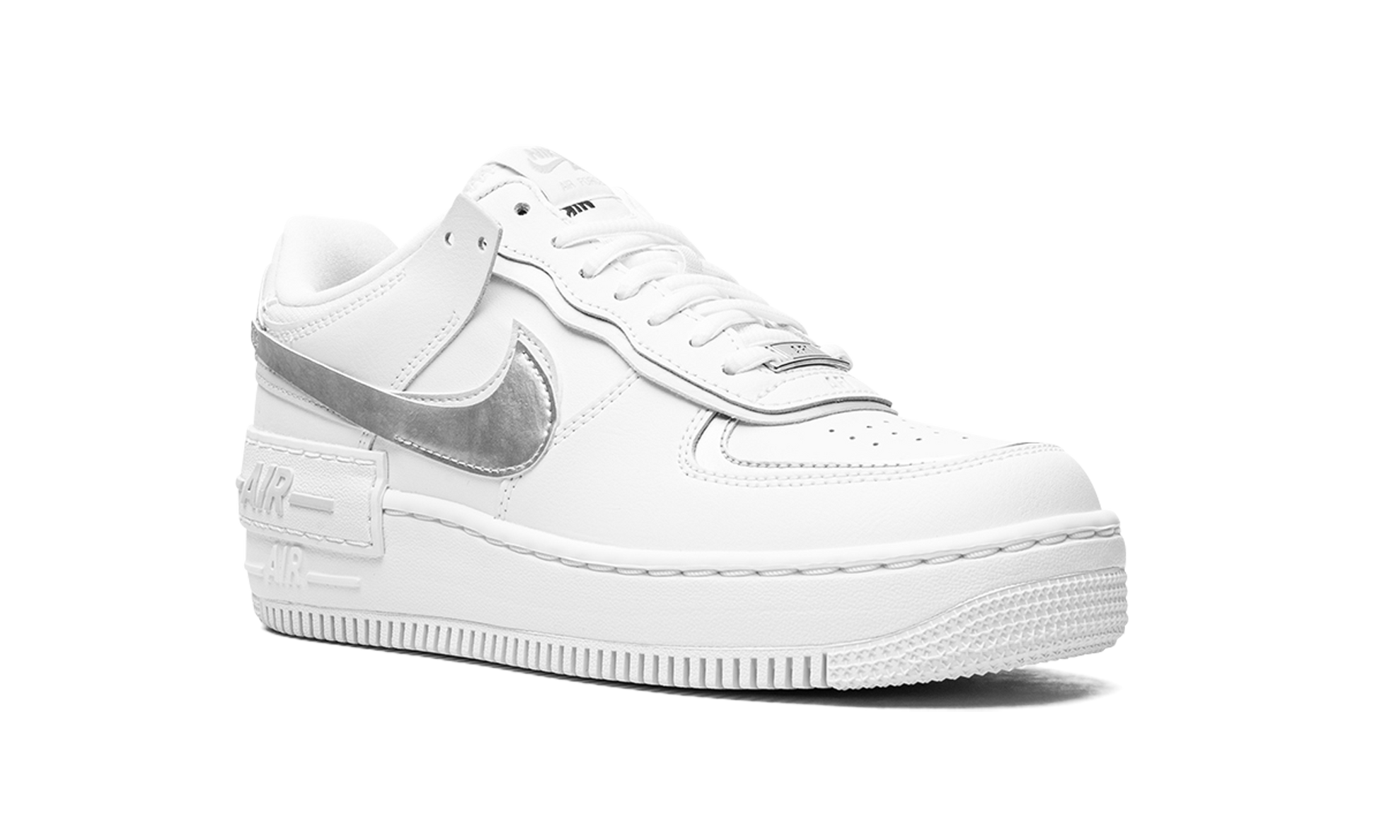 Af1 Shado Mns Wmns "white Metallic Silver" - 7