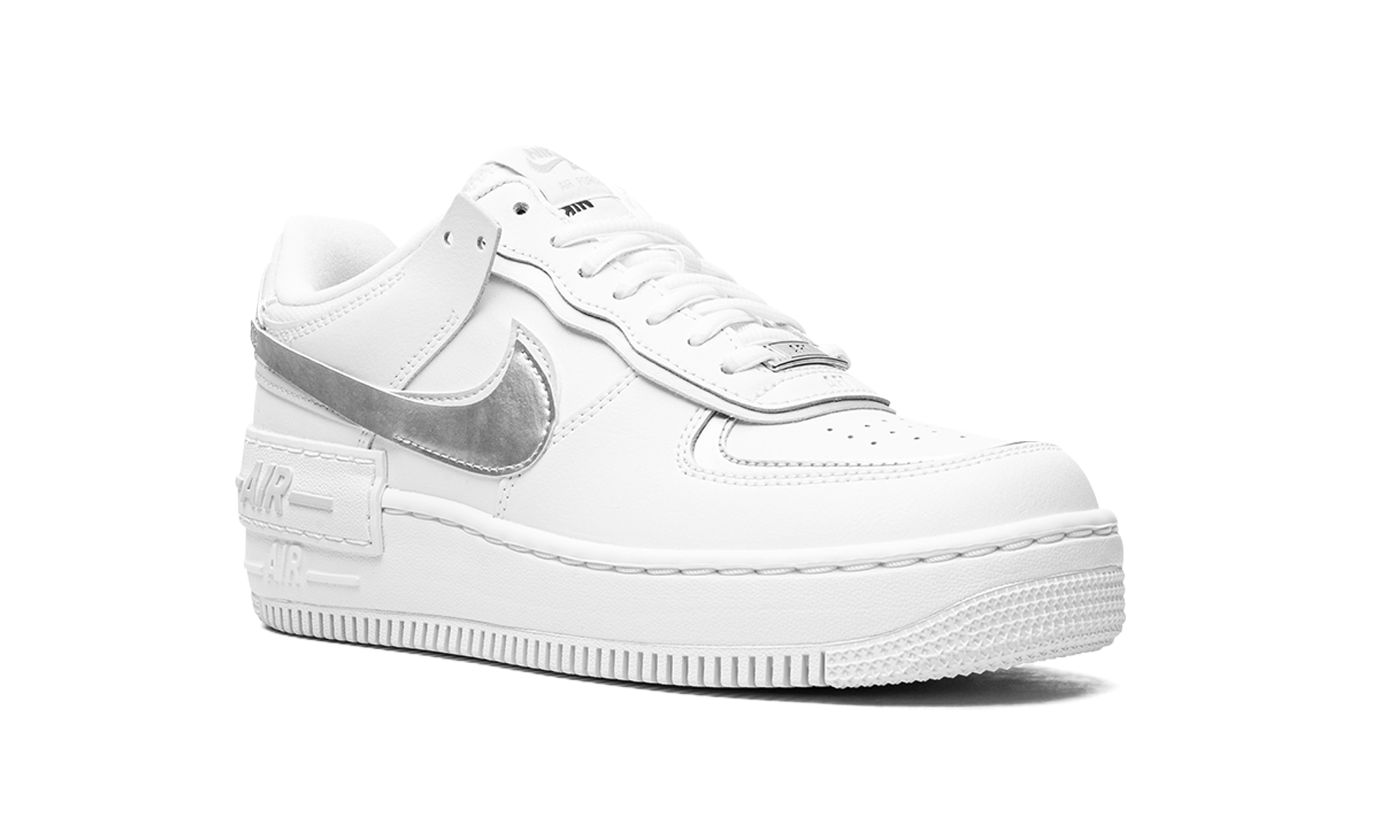 Af1 Shado Mns Wmns "white Metallic Silver" - 7