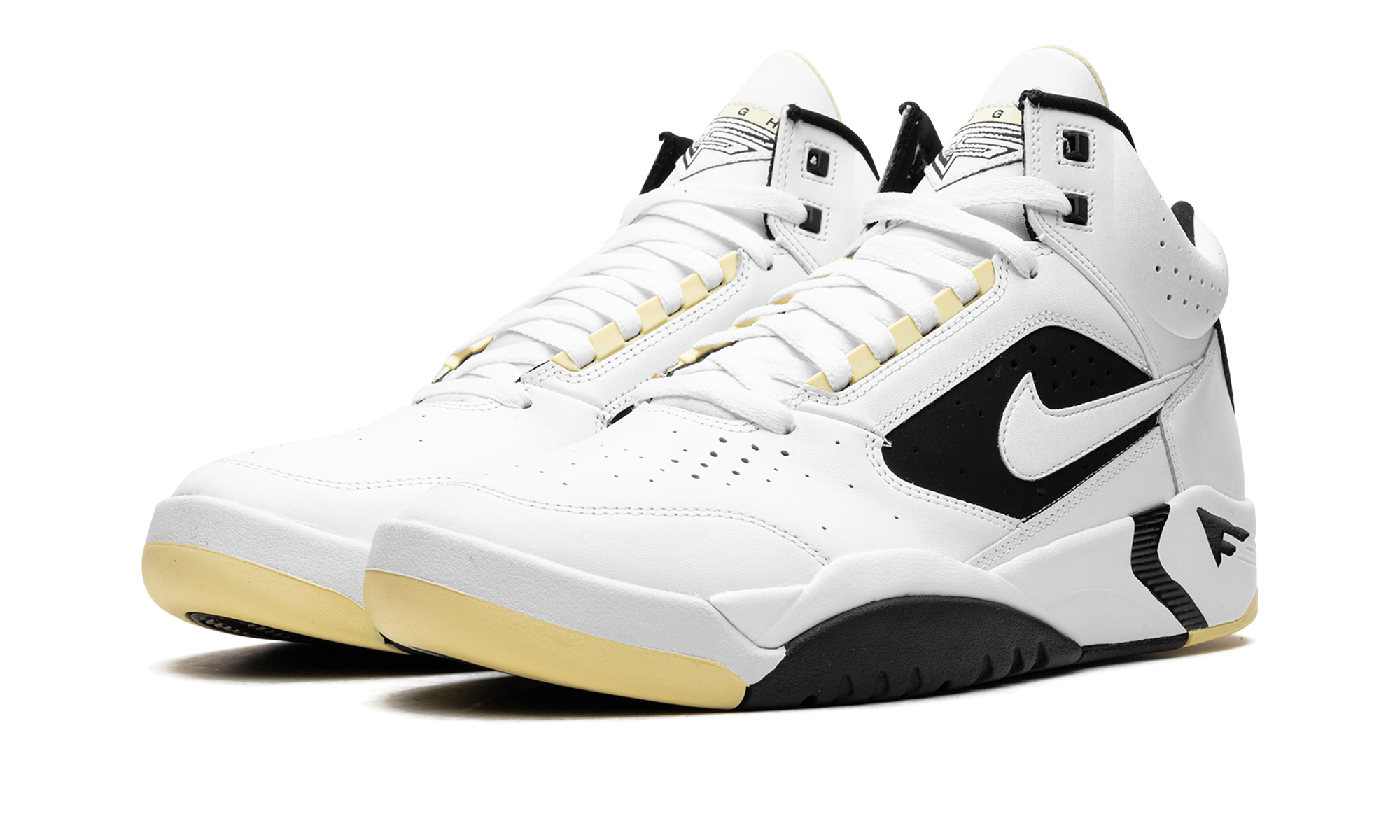Air Flight Lite Mid "white Lemon Black White" - 2