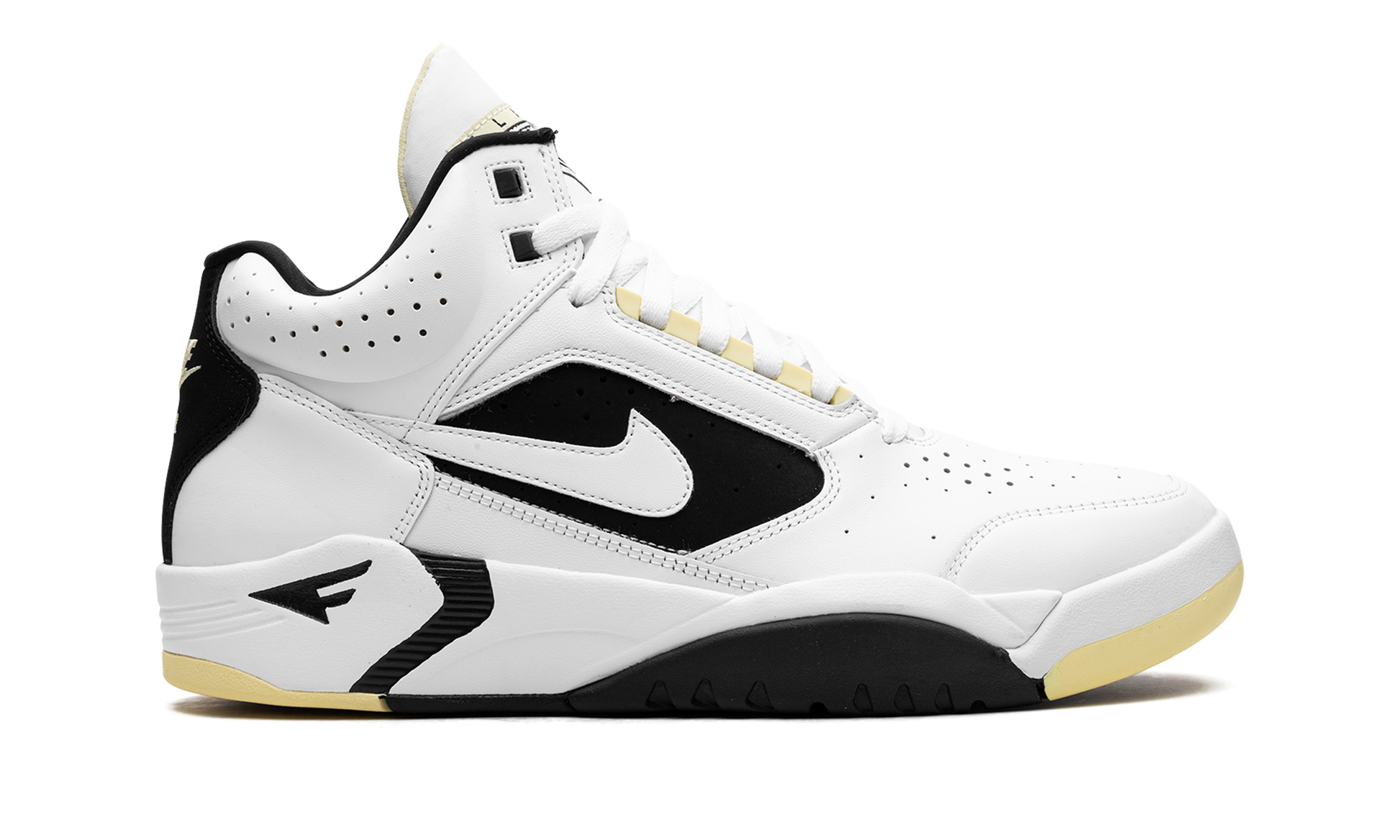 Air Flight Lite Mid "white Lemon Black White" - 6