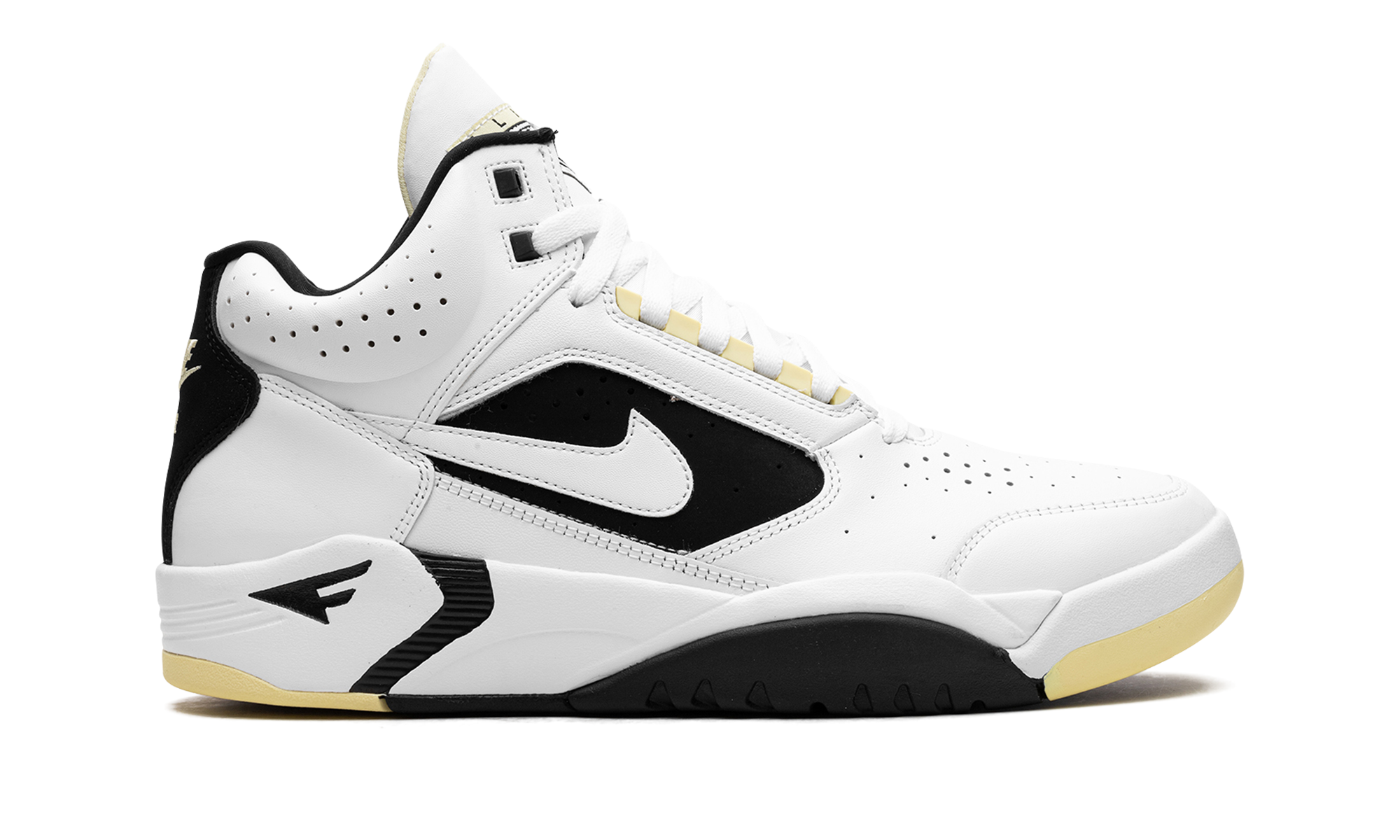 Air Flight Lite Mid "white Lemon Black White" - 6