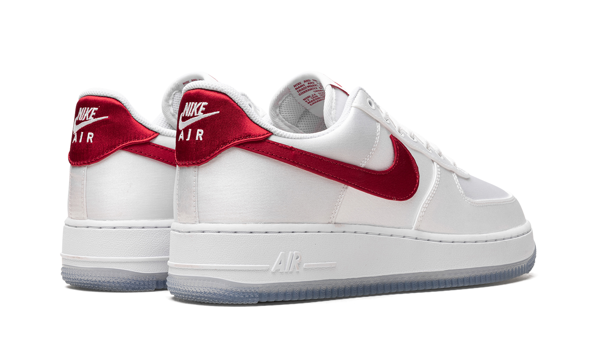 Air Force 1 Lo '07 Wmns "satin White Varsity Red" - 3