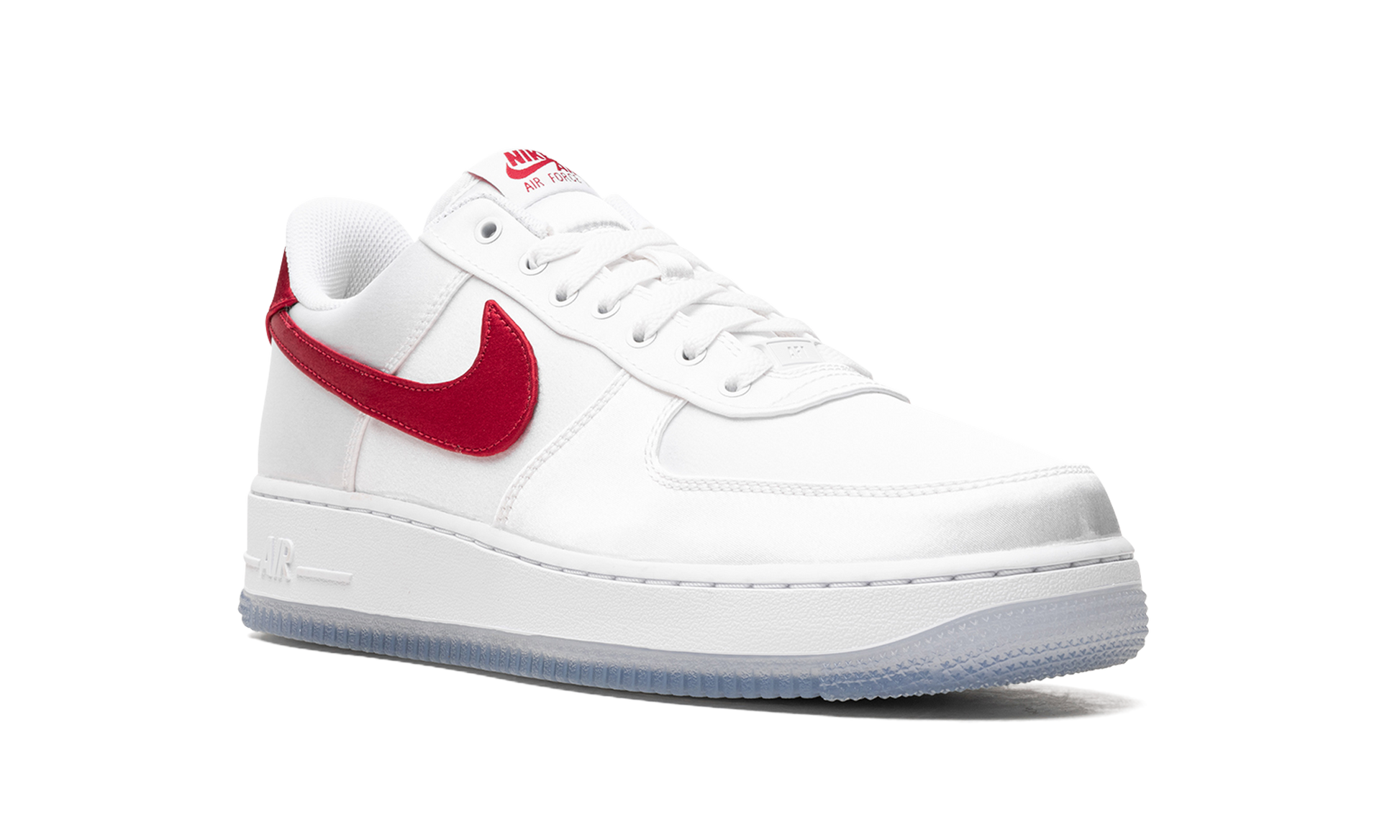 Air Force 1 Lo '07 Wmns "satin White Varsity Red" - 7