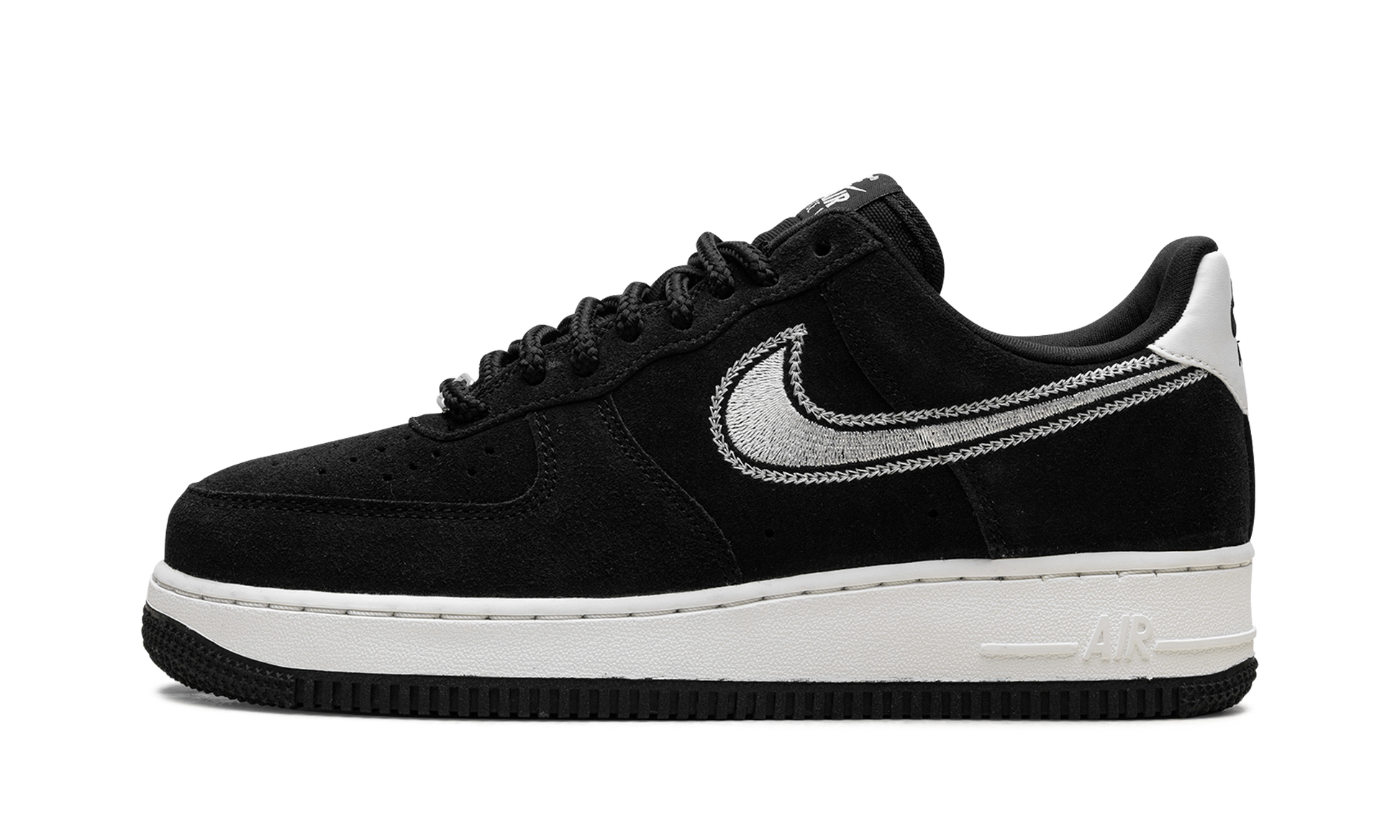 Air Force 1 Low '07 Lv8 "black Sail Embroidered Swoosh" - 1