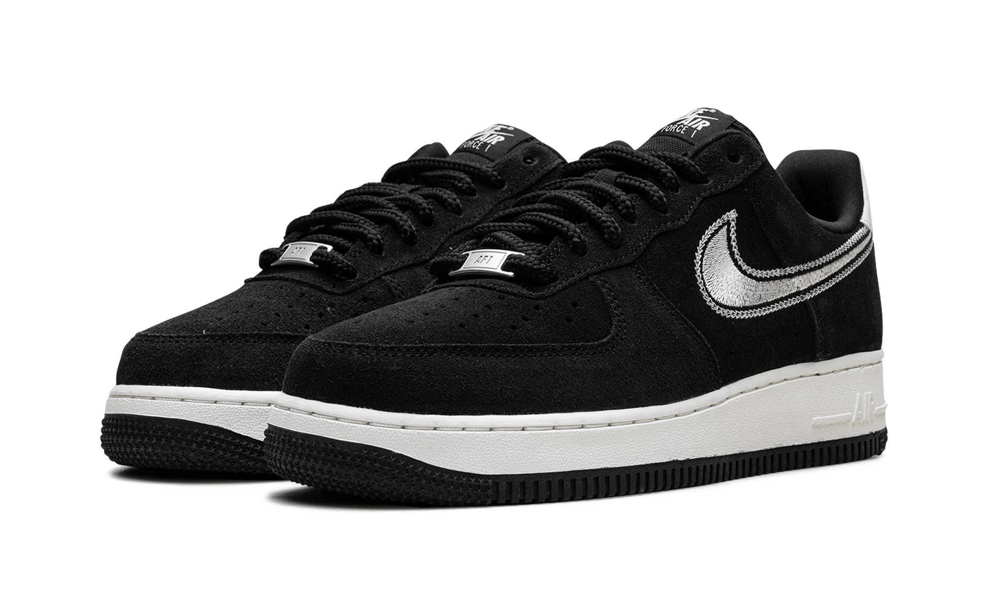 Air Force 1 Low '07 Lv8 "black Sail Embroidered Swoosh" - 2