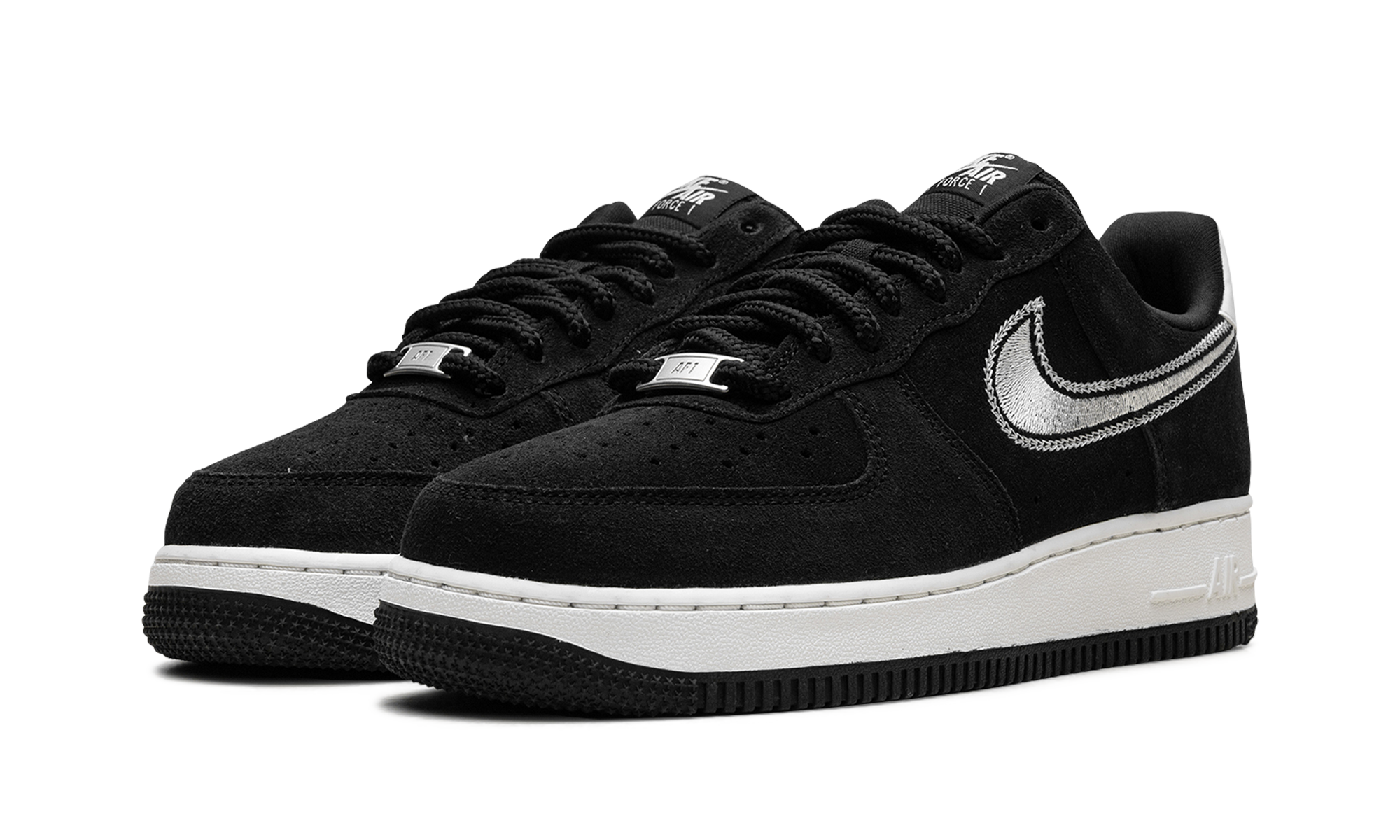 Air Force 1 Low '07 Lv8 "black Sail Embroidered Swoosh" - 2