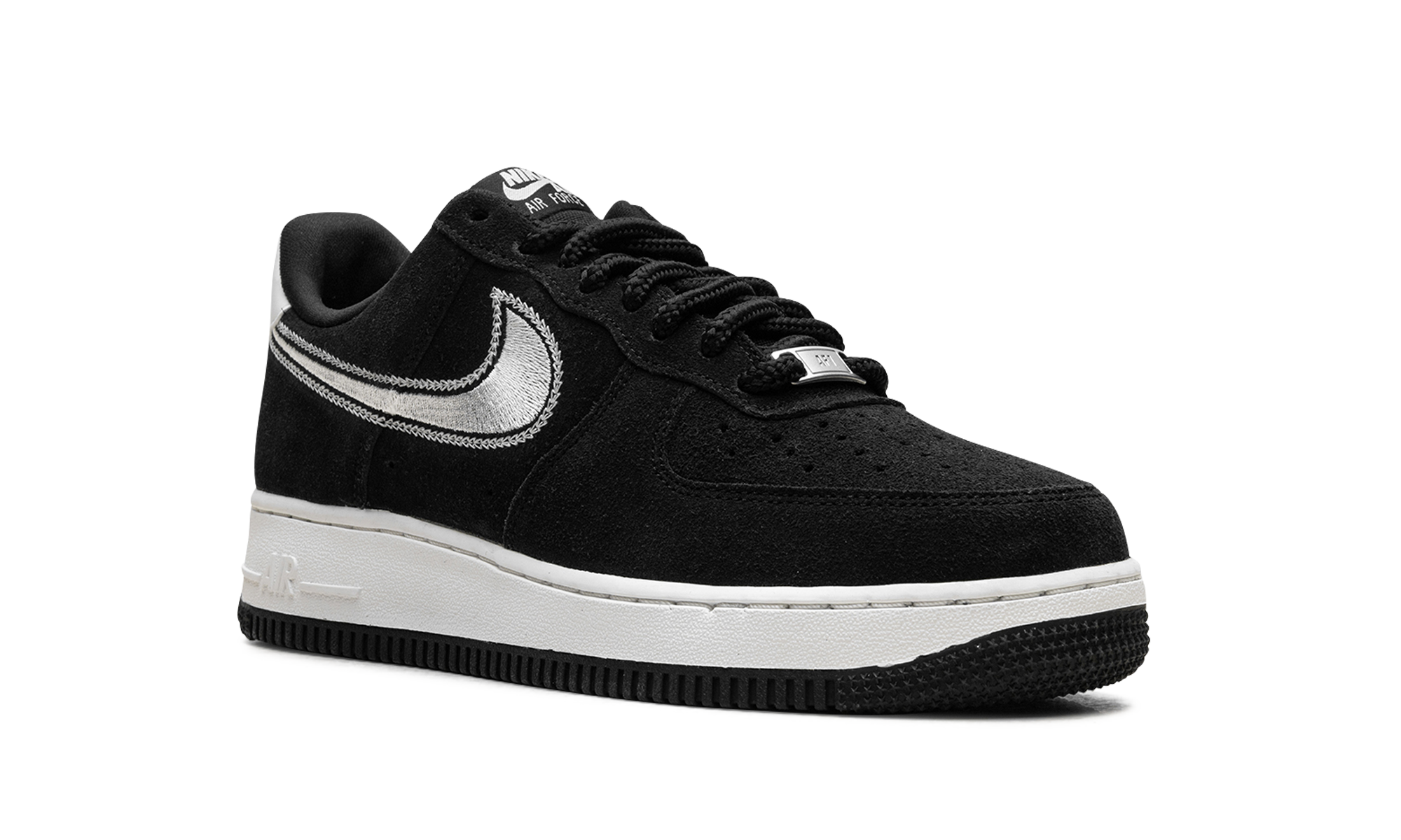 Air Force 1 Low '07 Lv8 "black Sail Embroidered Swoosh" - 7