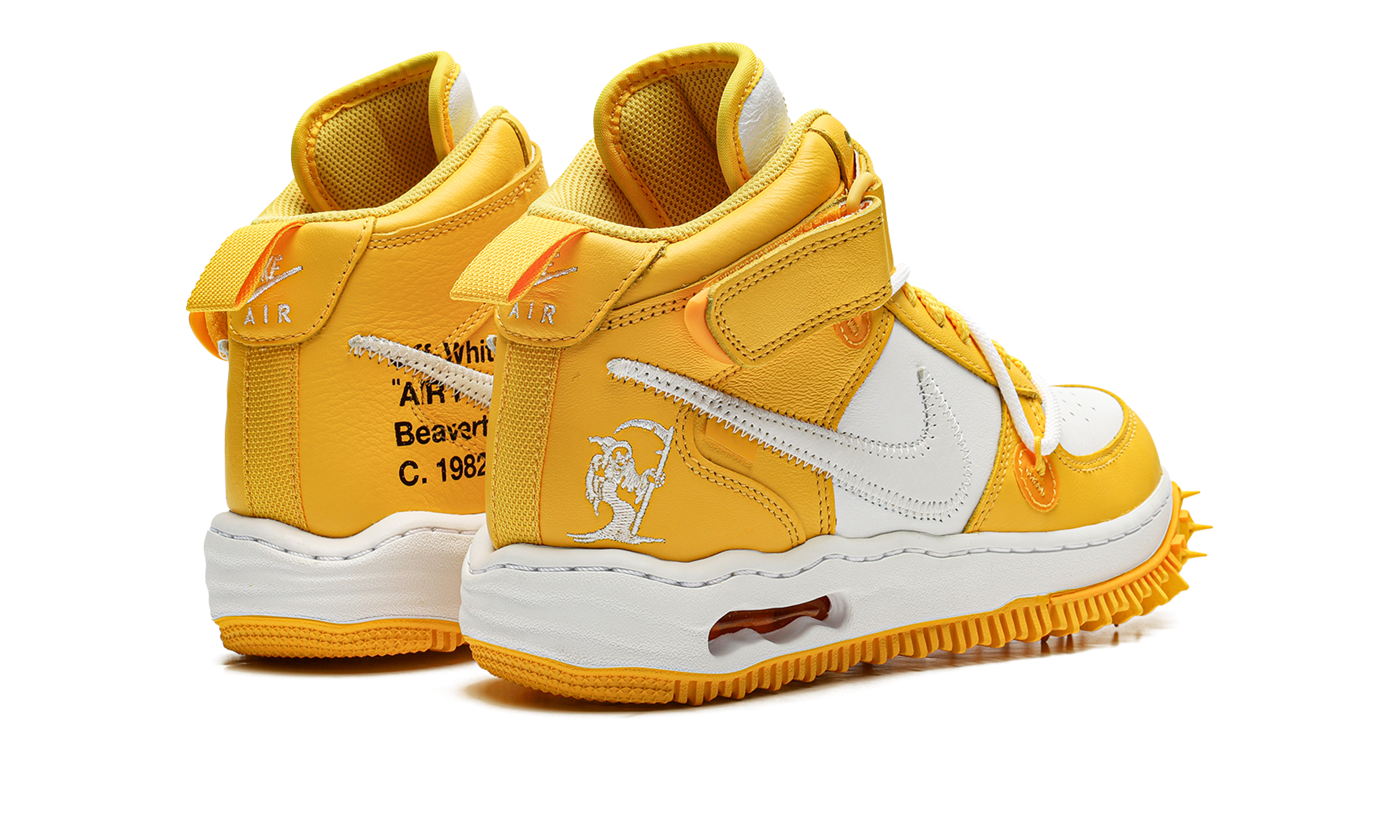Air Force 1 Mid "off-white - Varsity Maize" - 3