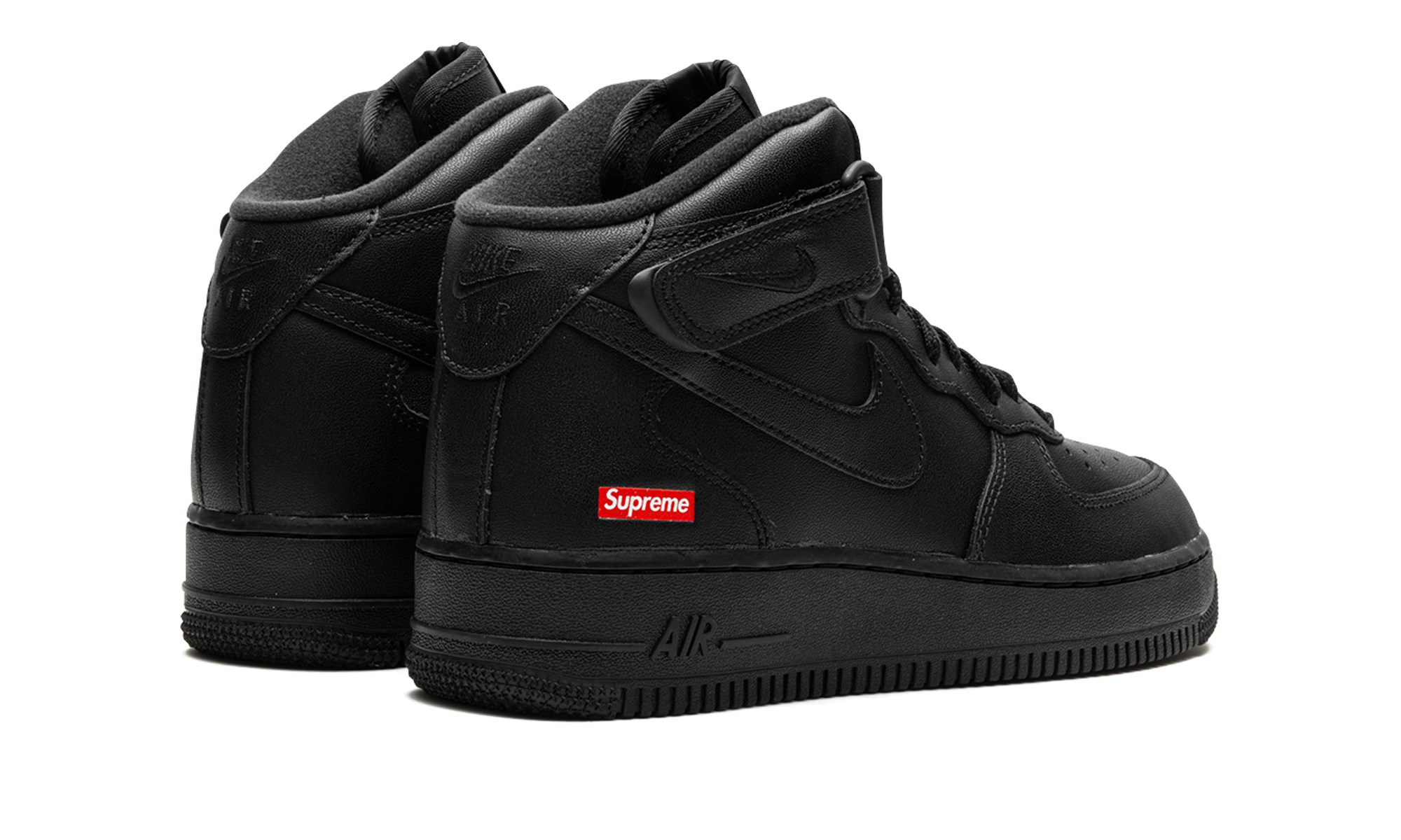 Air Force 1 Mid "supreme - Mini Box Logo Black" - 3