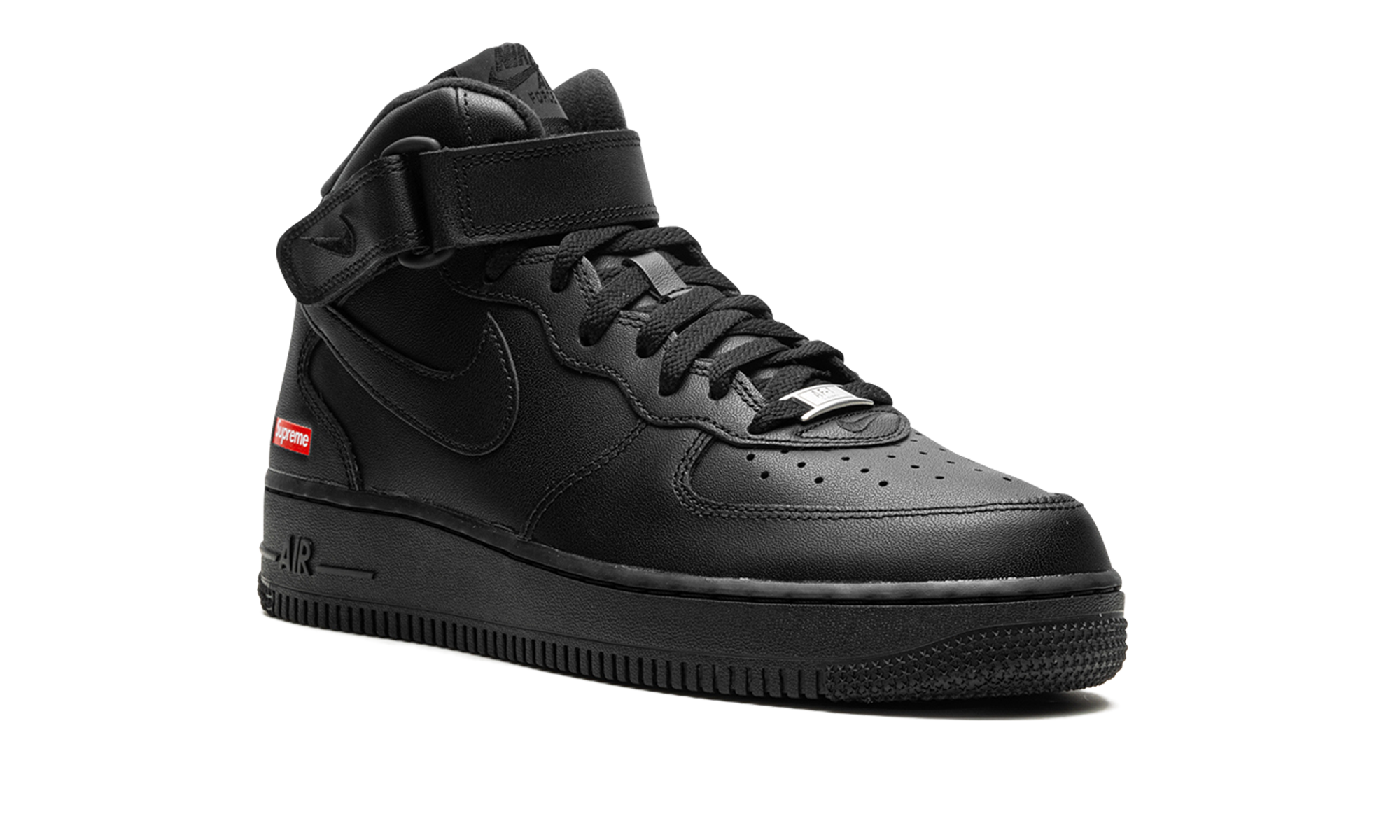 Air Force 1 Mid "supreme - Mini Box Logo Black" - 7