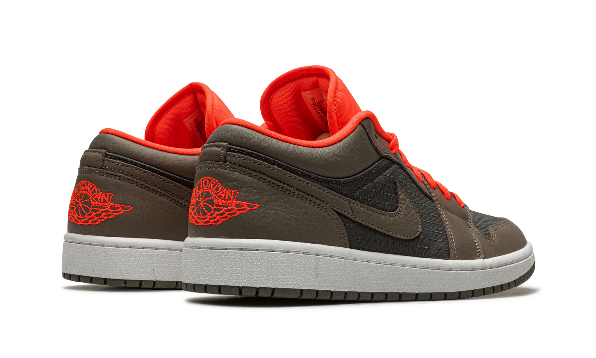 Air Jordan 1 Lo Se Wmns "black / Olive/ Bright Crimson" - 3