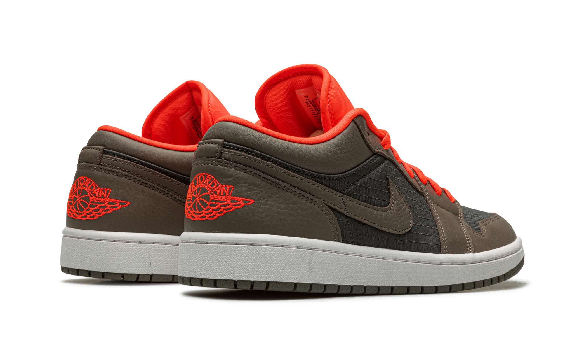 Air Jordan 1 Lo Se Wmns "black / Olive/ Bright Crimson" - 3