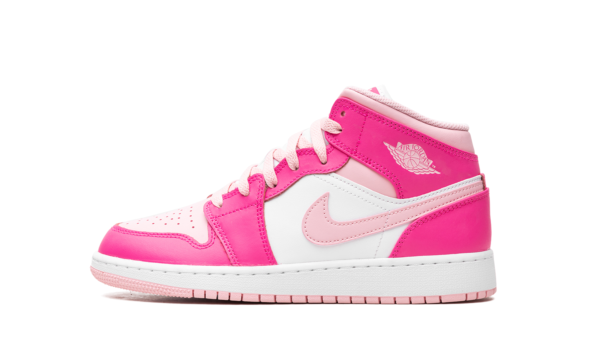 Air Jordan 1 Mid Gs "fierce Pink" - 1