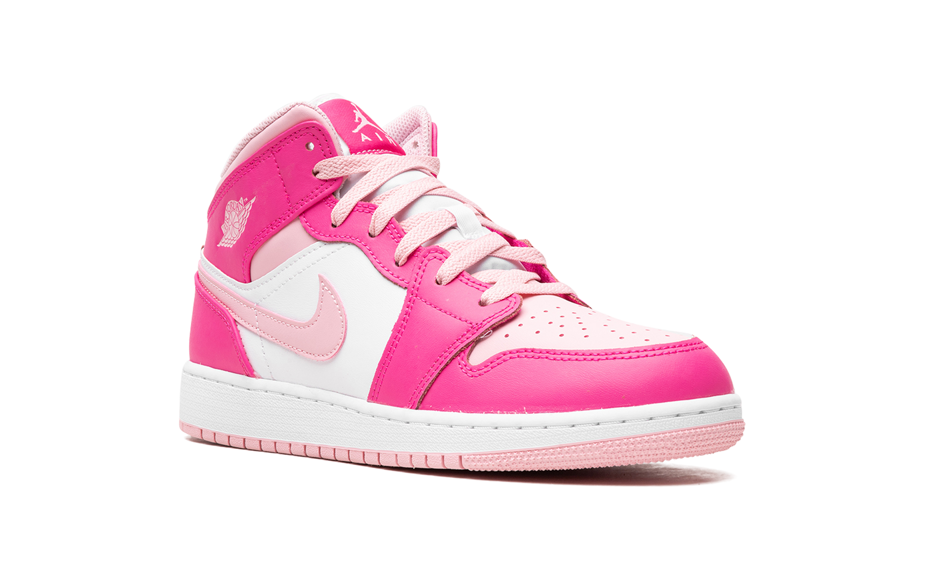 Air Jordan 1 Mid Gs "fierce Pink" - 7