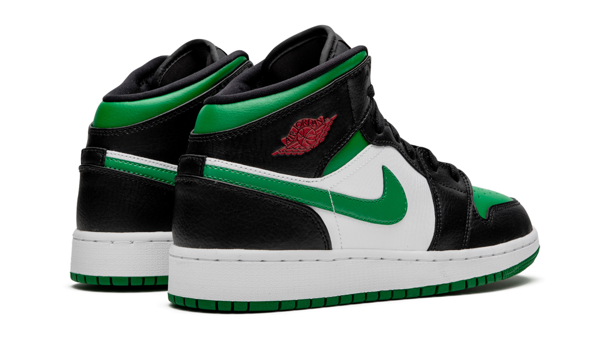 Air Jordan 1 Mid Gs "green Toe" - 3