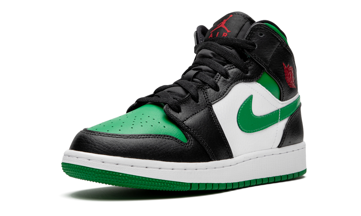 Air Jordan 1 Mid Gs "green Toe" - 4
