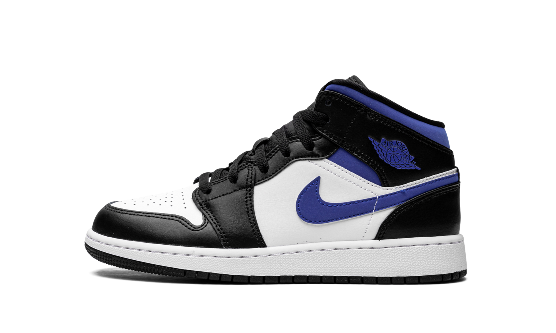 Air Jordan 1 Mid Gs "racer Blue / Black / White" - 1
