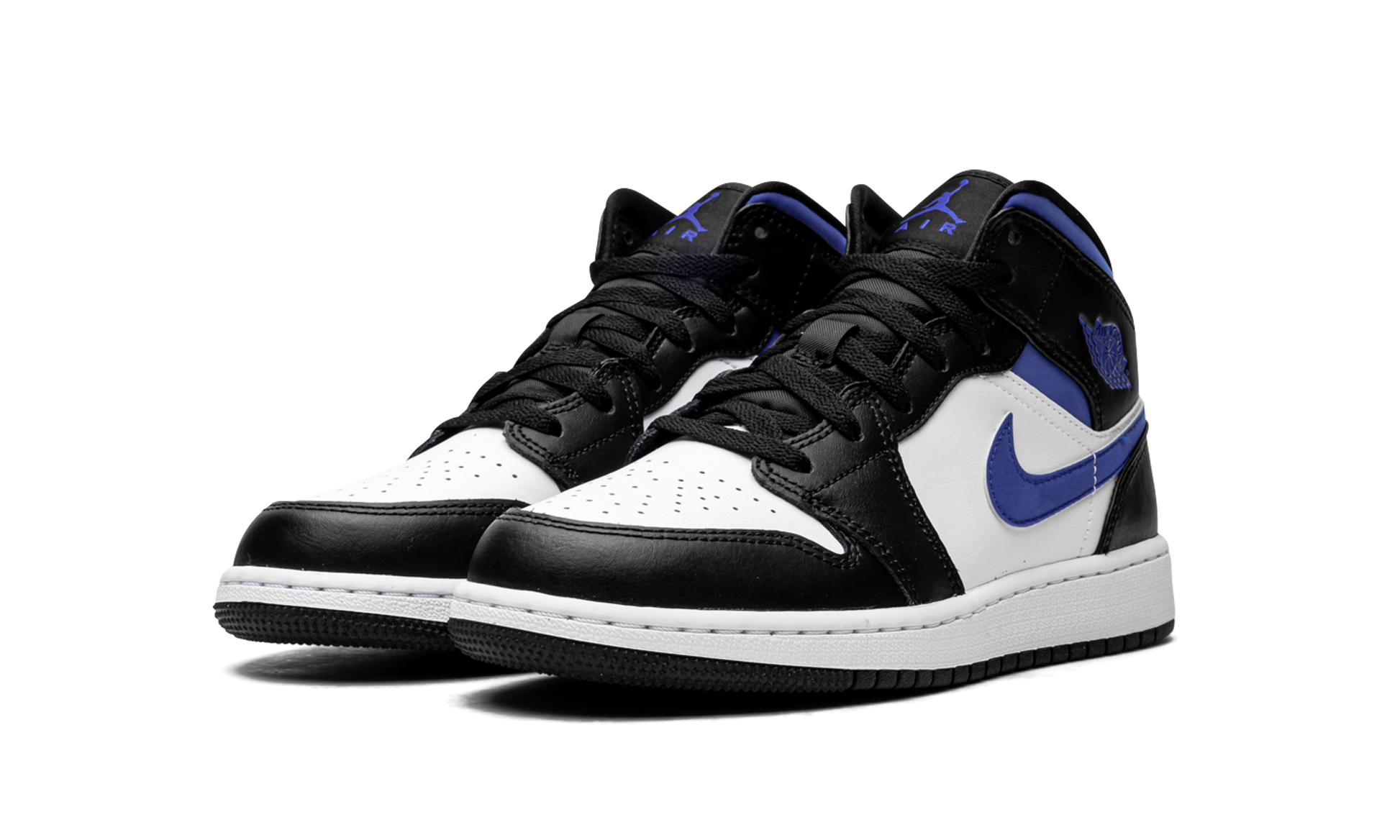 Air Jordan 1 Mid Gs "racer Blue / Black / White" - 2