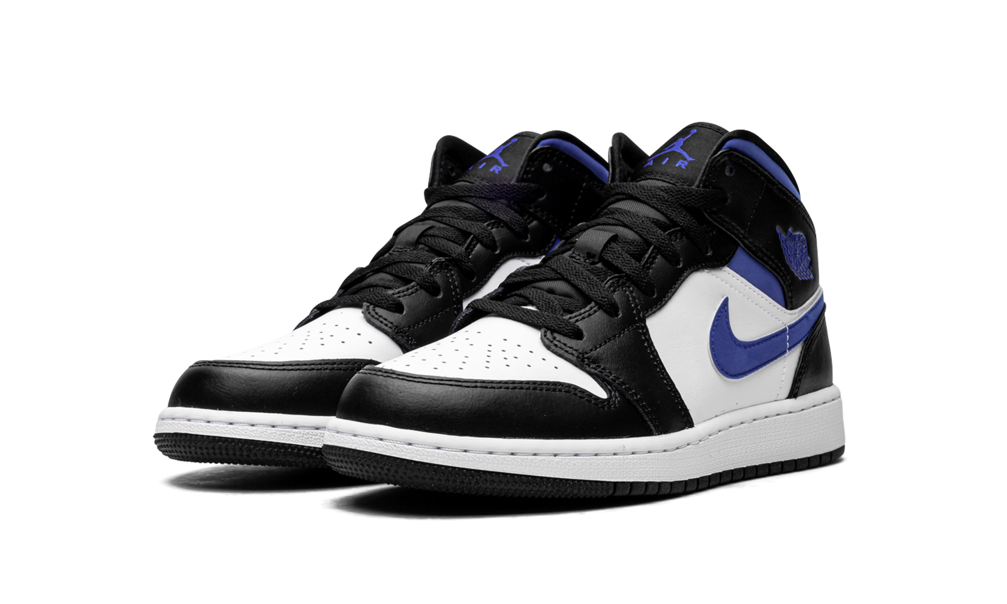 Air Jordan 1 Mid Gs "racer Blue / Black / White" - 2