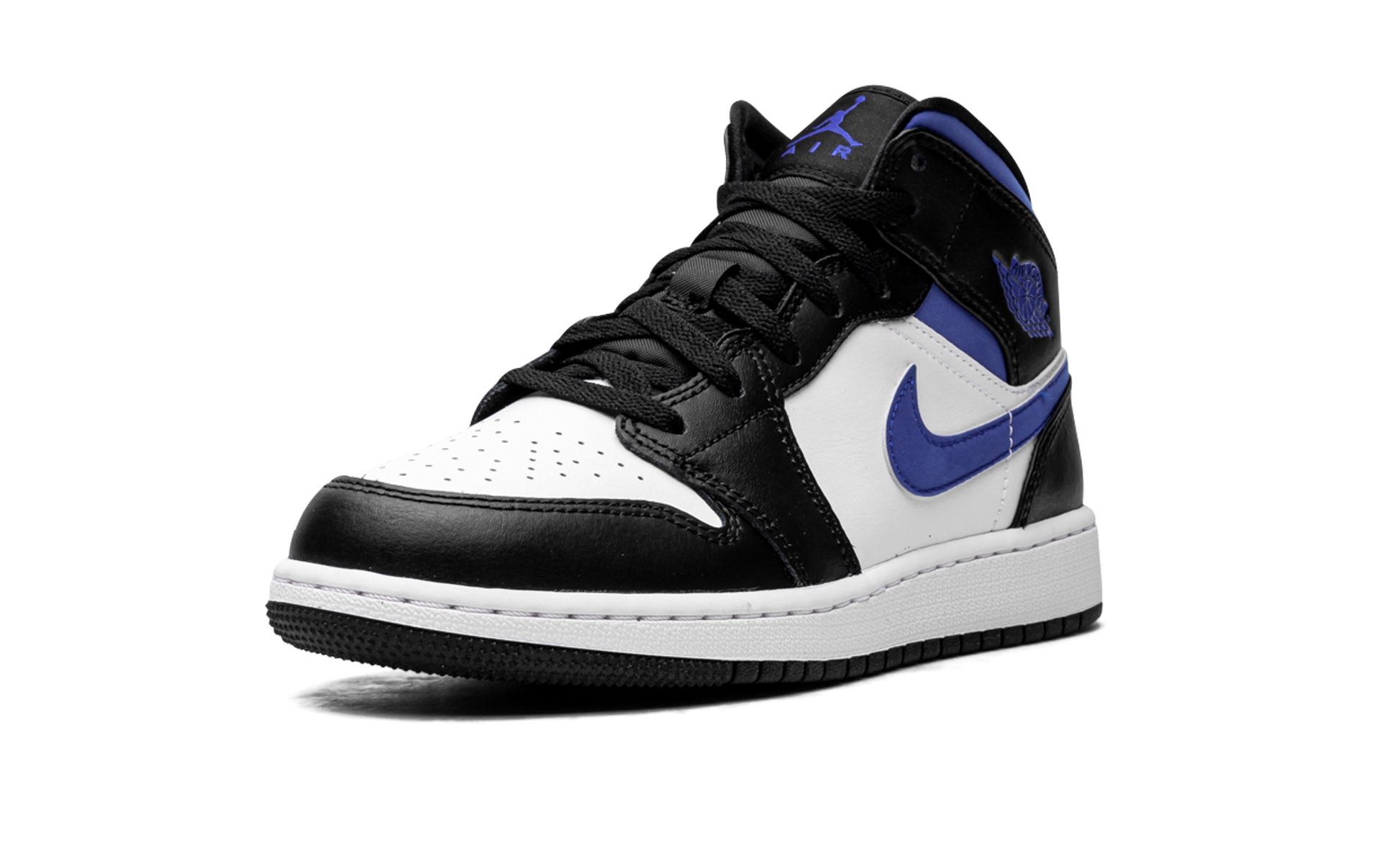 Air Jordan 1 Mid Gs "racer Blue / Black / White" - 4