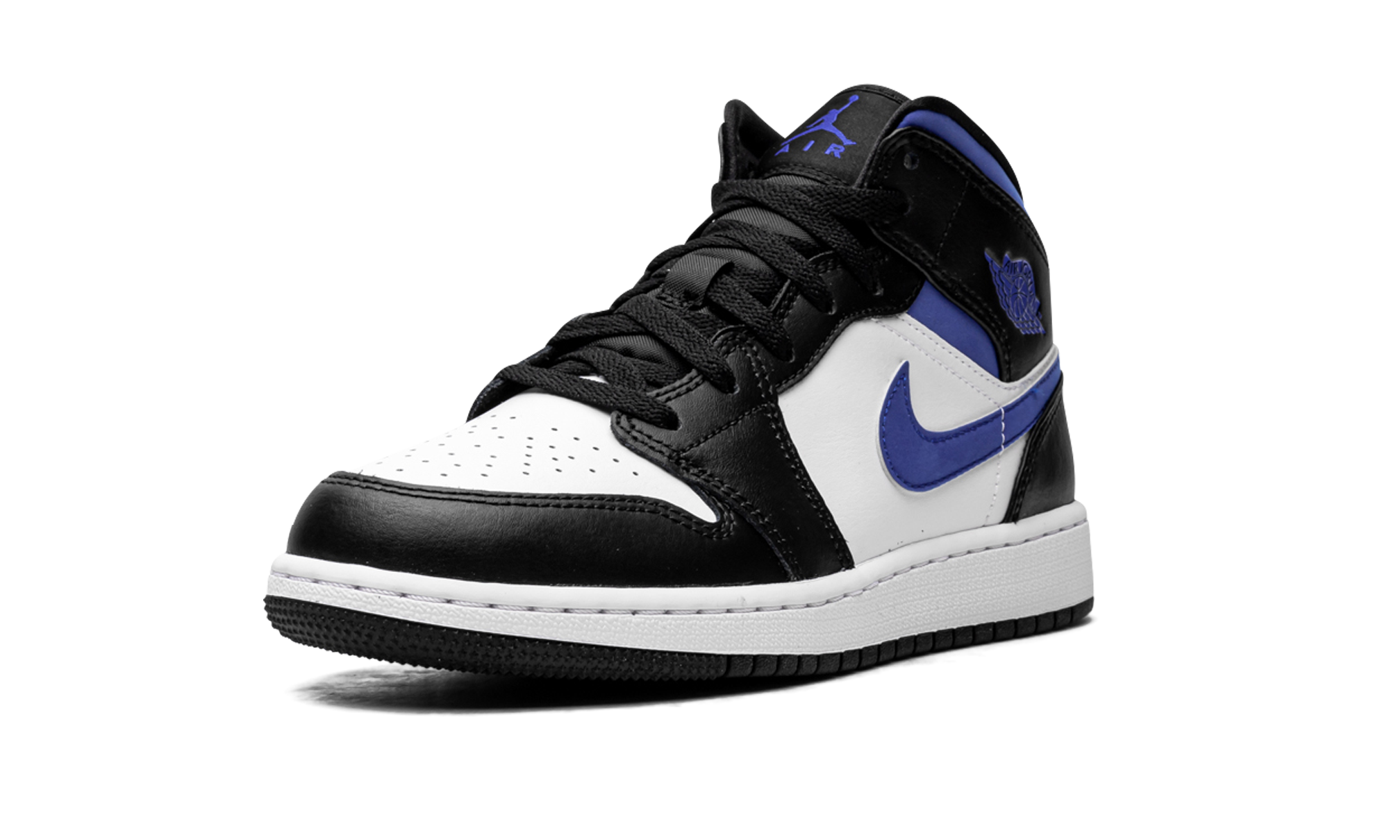 Air Jordan 1 Mid Gs "racer Blue / Black / White" - 4