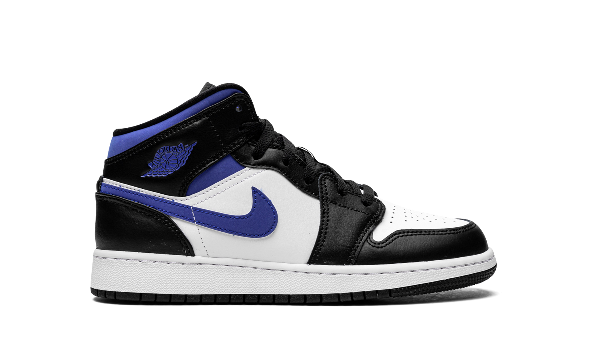 Air Jordan 1 Mid Gs "racer Blue / Black / White" - 6