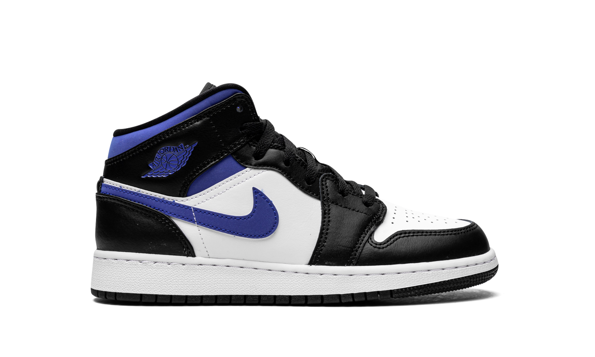 Air Jordan 1 Mid Gs "racer Blue / Black / White" - 6