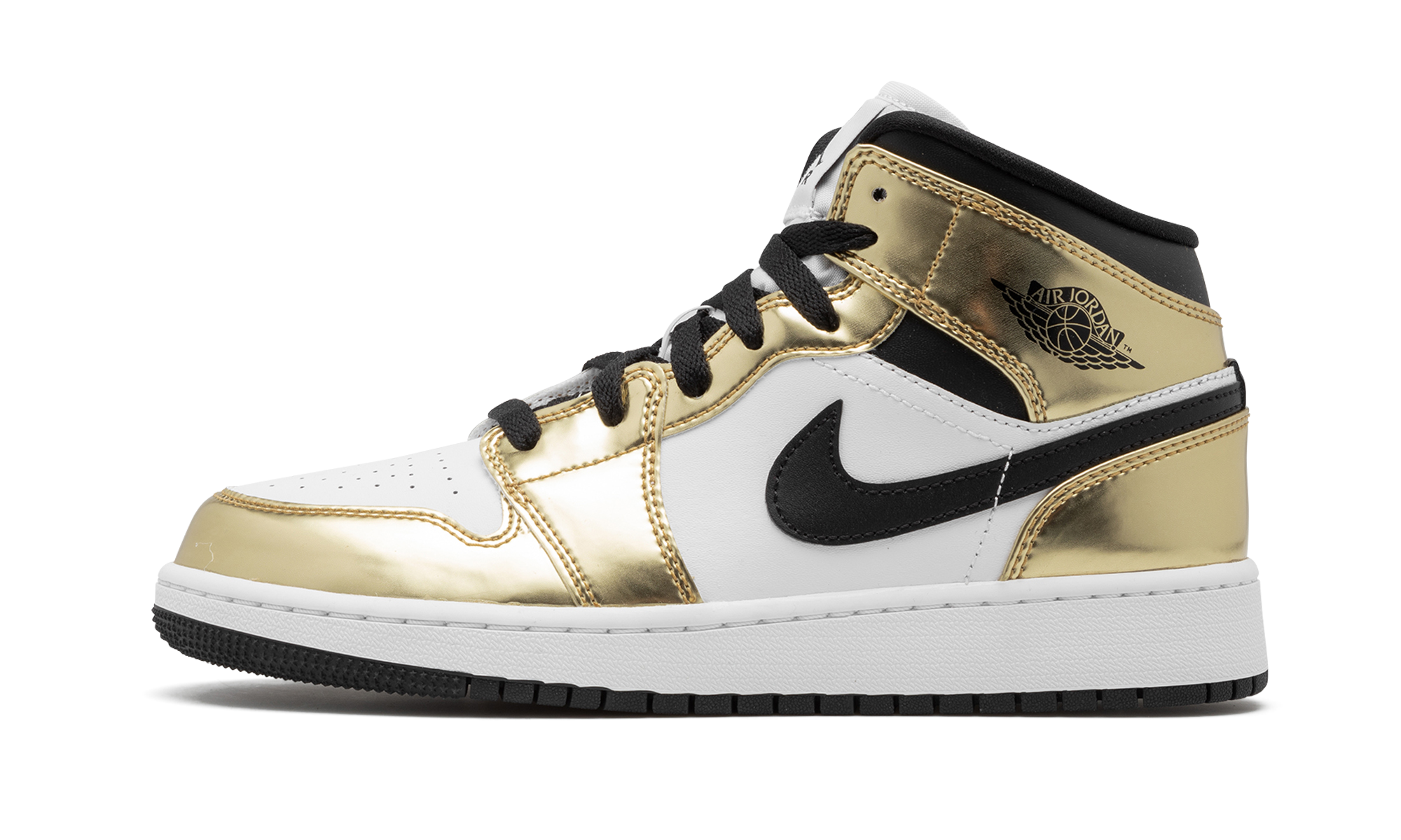Air Jordan 1 Mid Se Gs "metallic Gold" - 1