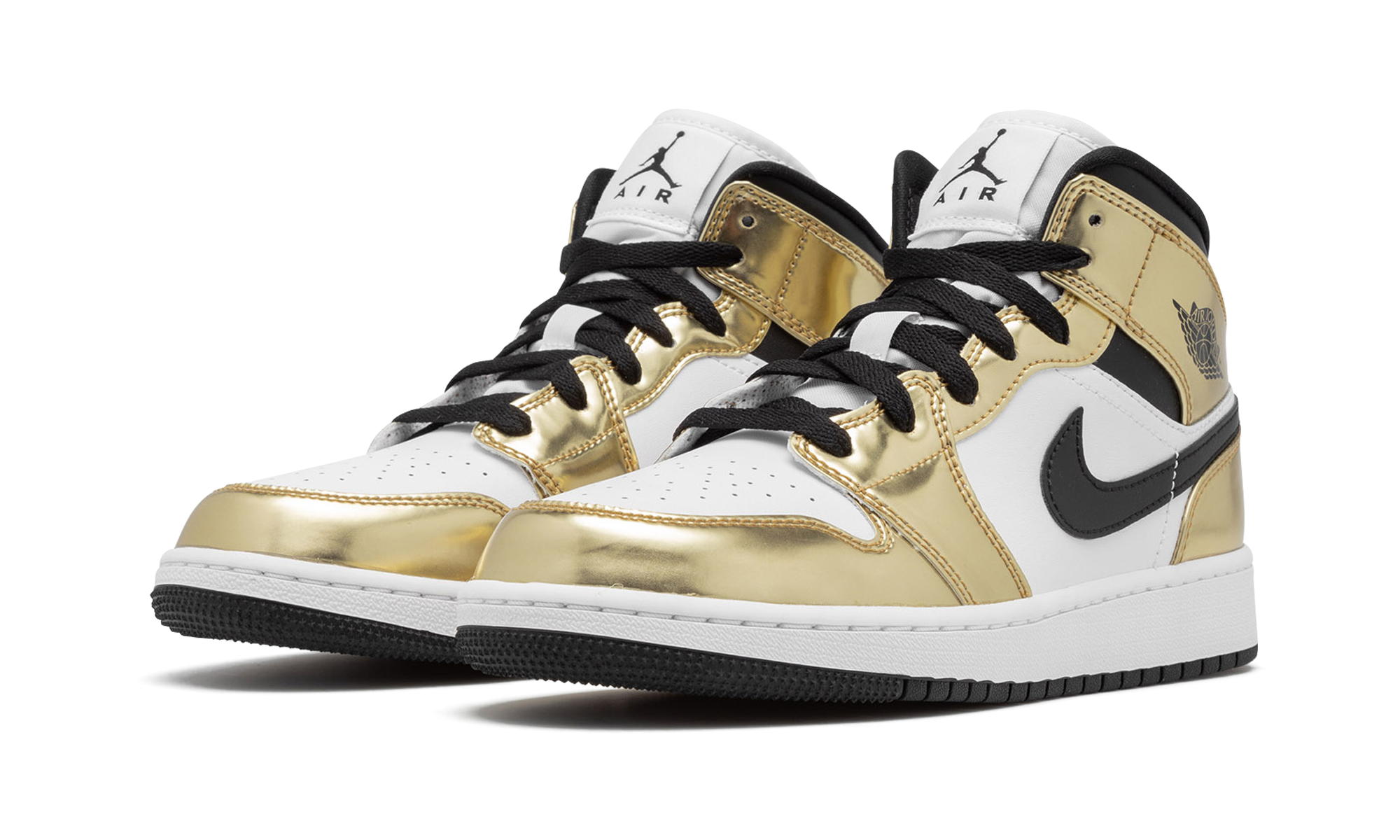 Air Jordan 1 Mid Se Gs "metallic Gold" - 2