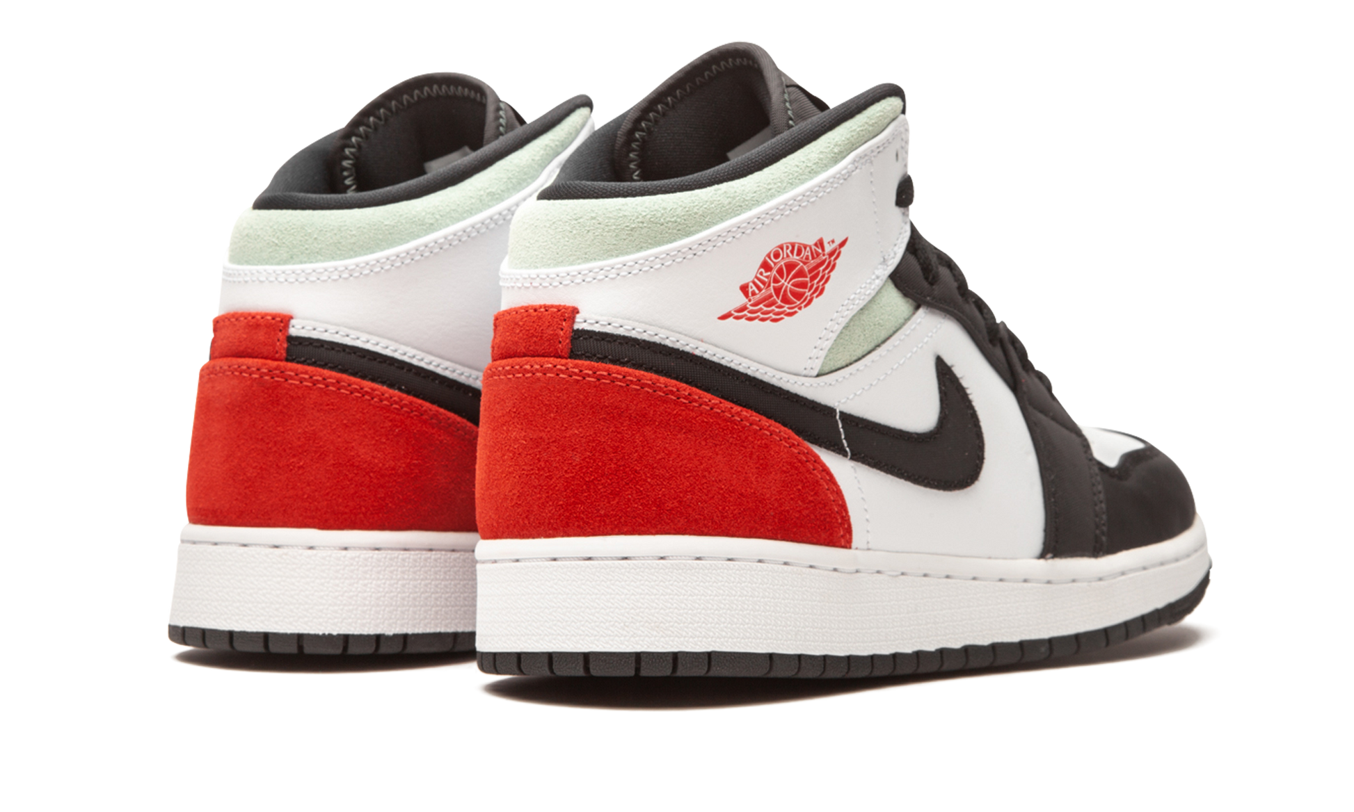 Air Jordan 1 Mid Se Gs "red / Grey / Black Toe" - 3