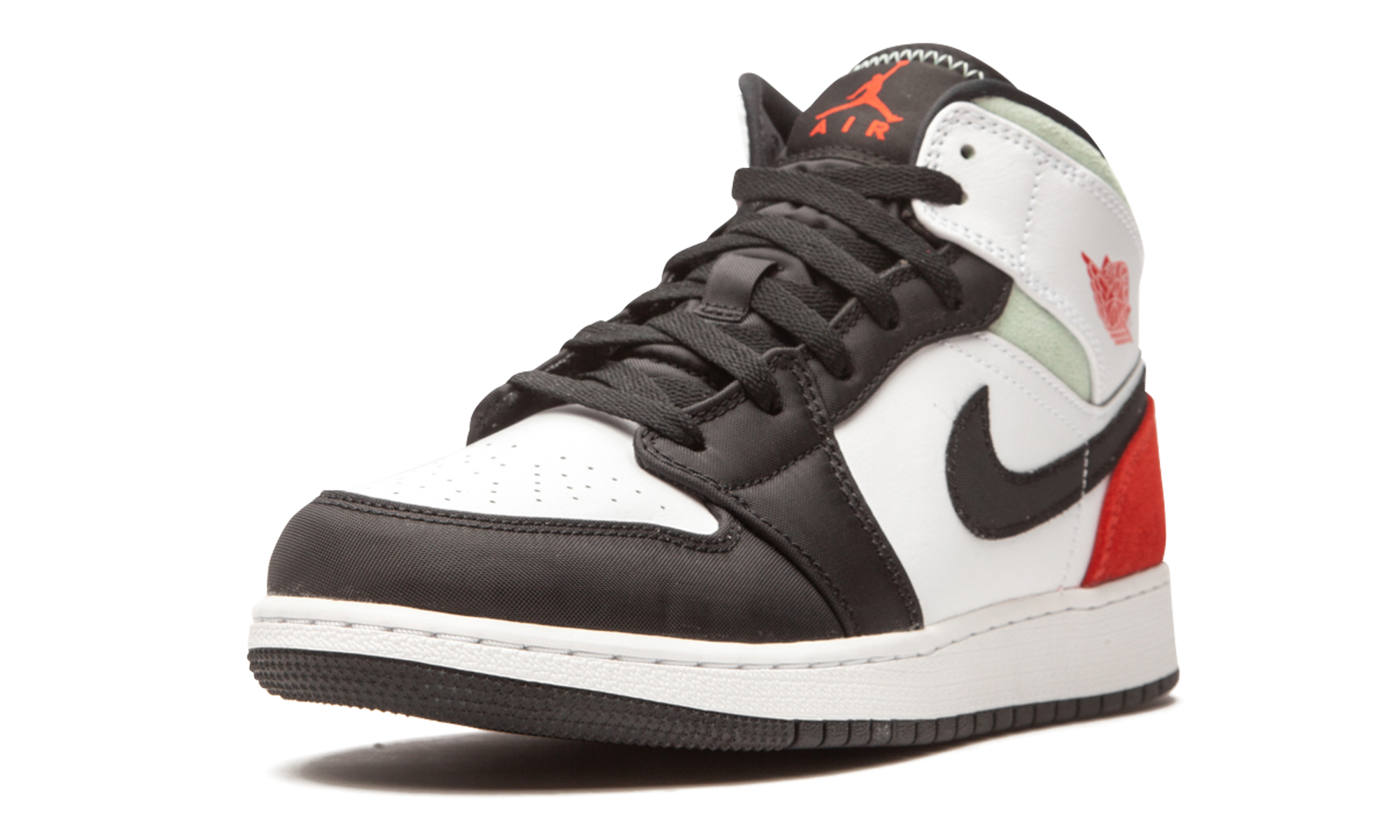 Air Jordan 1 Mid Se Gs "red / Grey / Black Toe" - 4