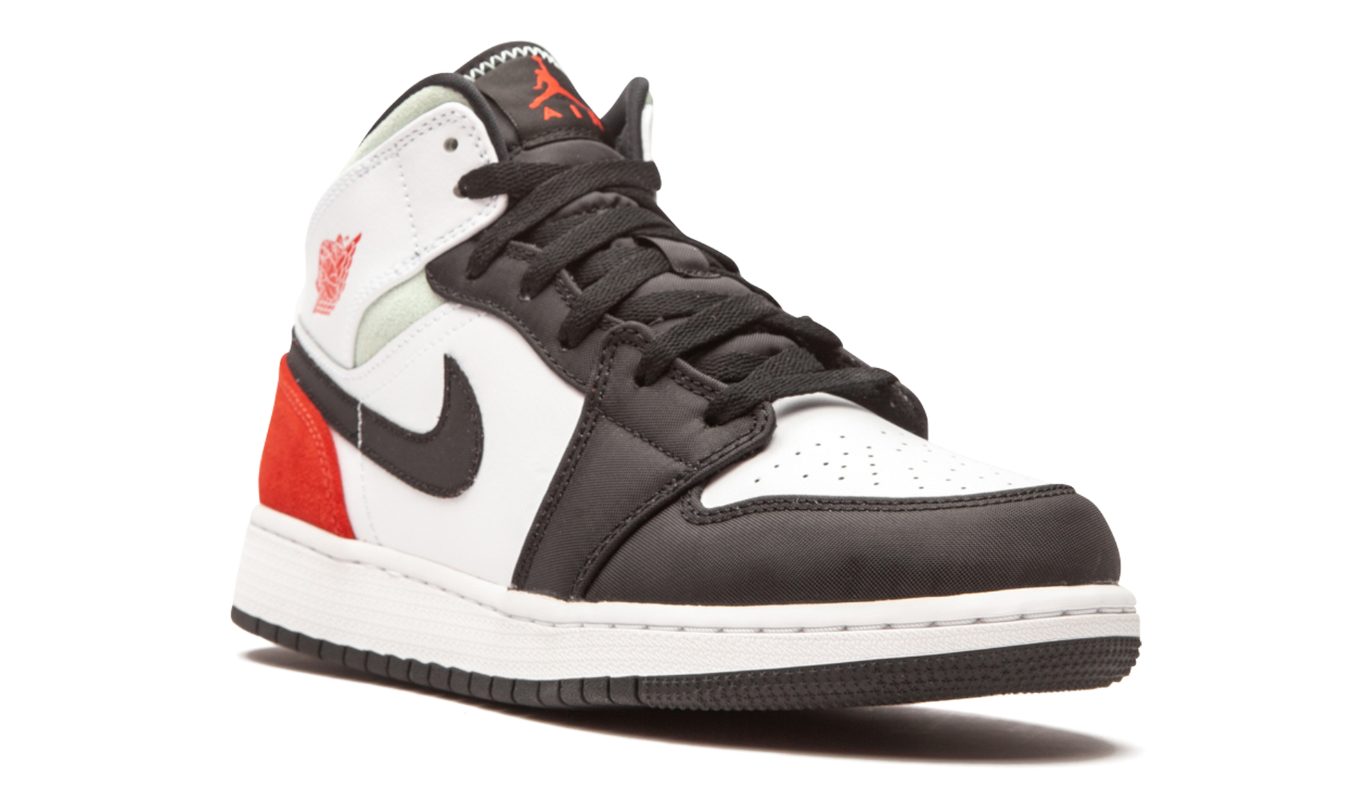 Air Jordan 1 Mid Se Gs "red / Grey / Black Toe" - 7