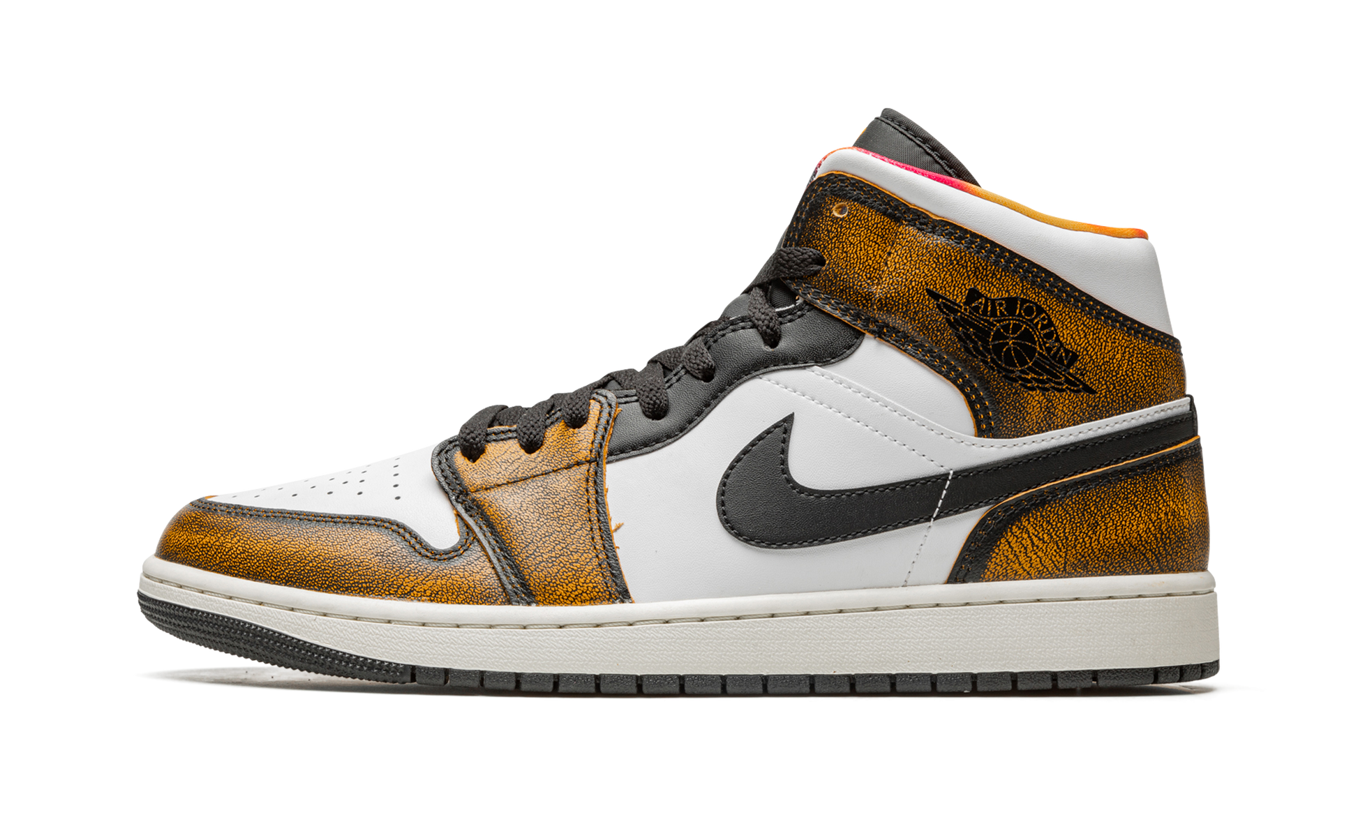 Air Jordan 1 Mid Se "orange Wear Away" - 1