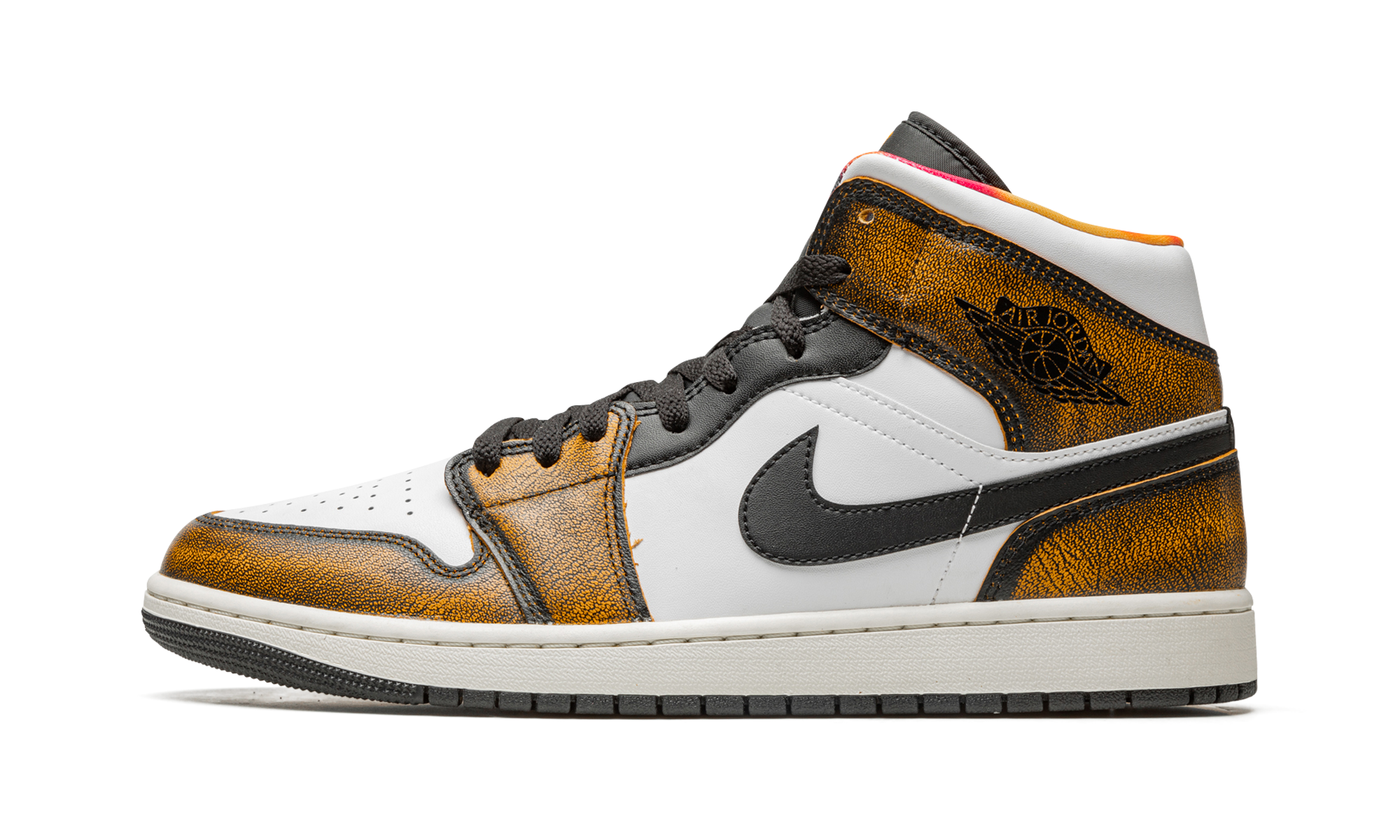 Air Jordan 1 Mid Se "orange Wear Away" - 1
