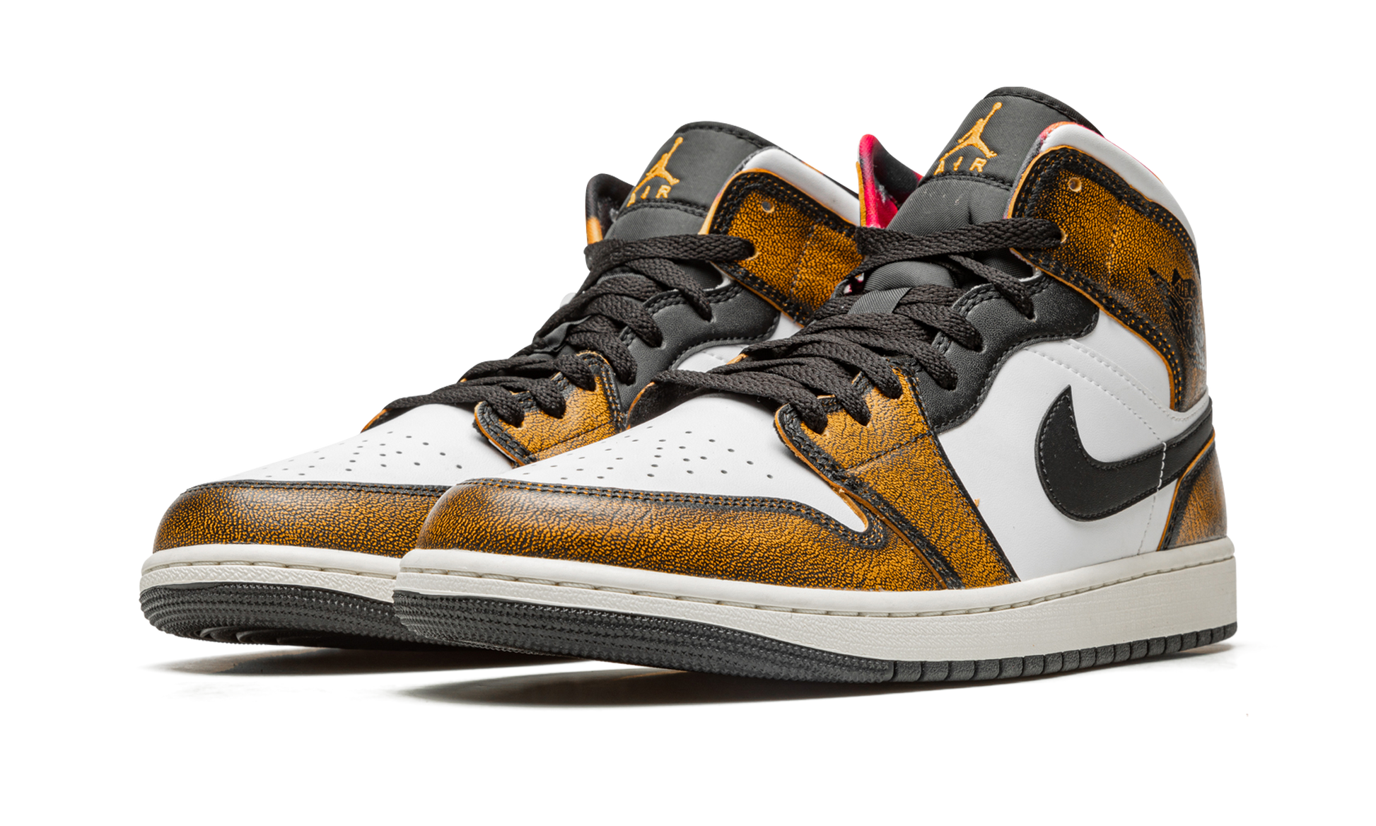 Air Jordan 1 Mid Se "orange Wear Away" - 2