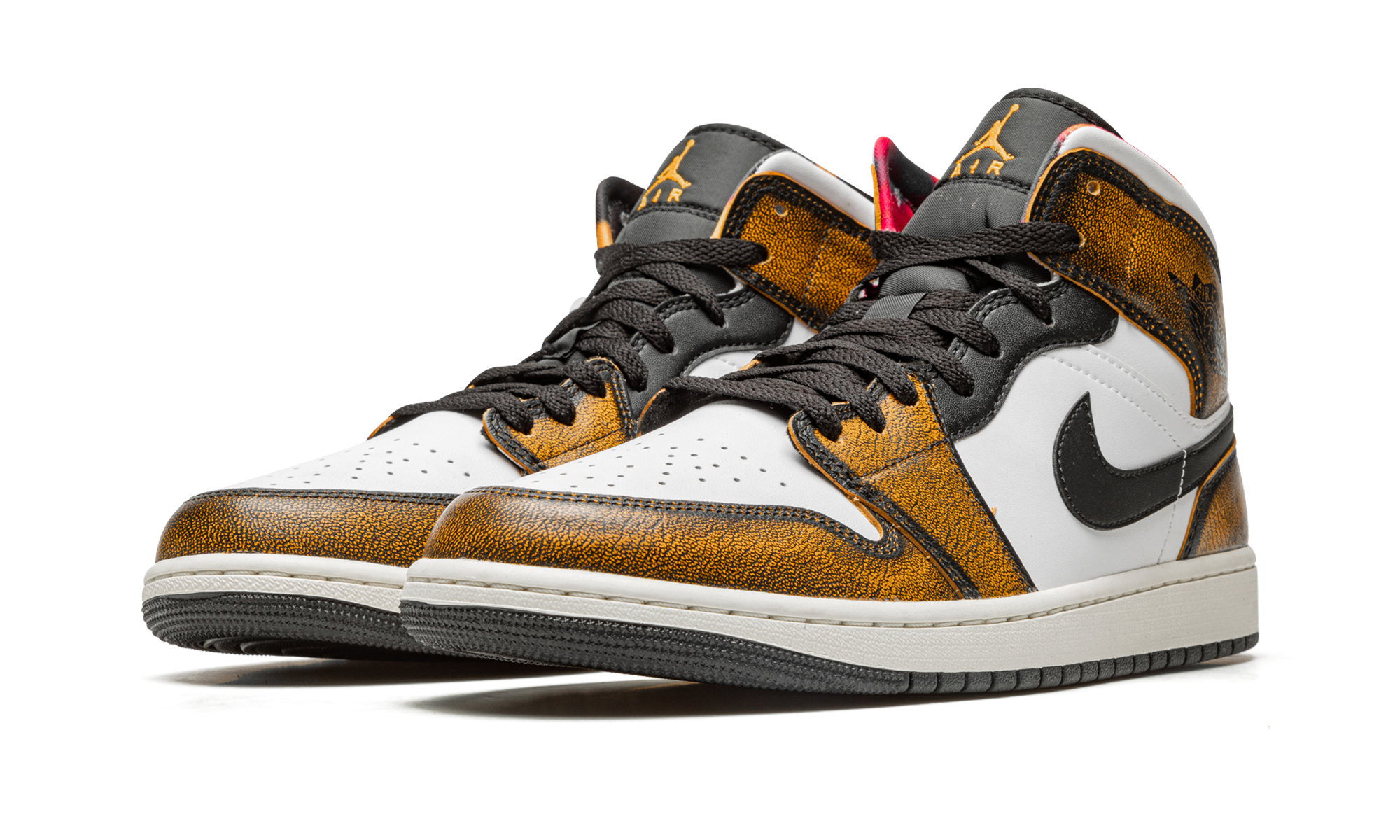 Air Jordan 1 Mid Se "orange Wear Away" - 2