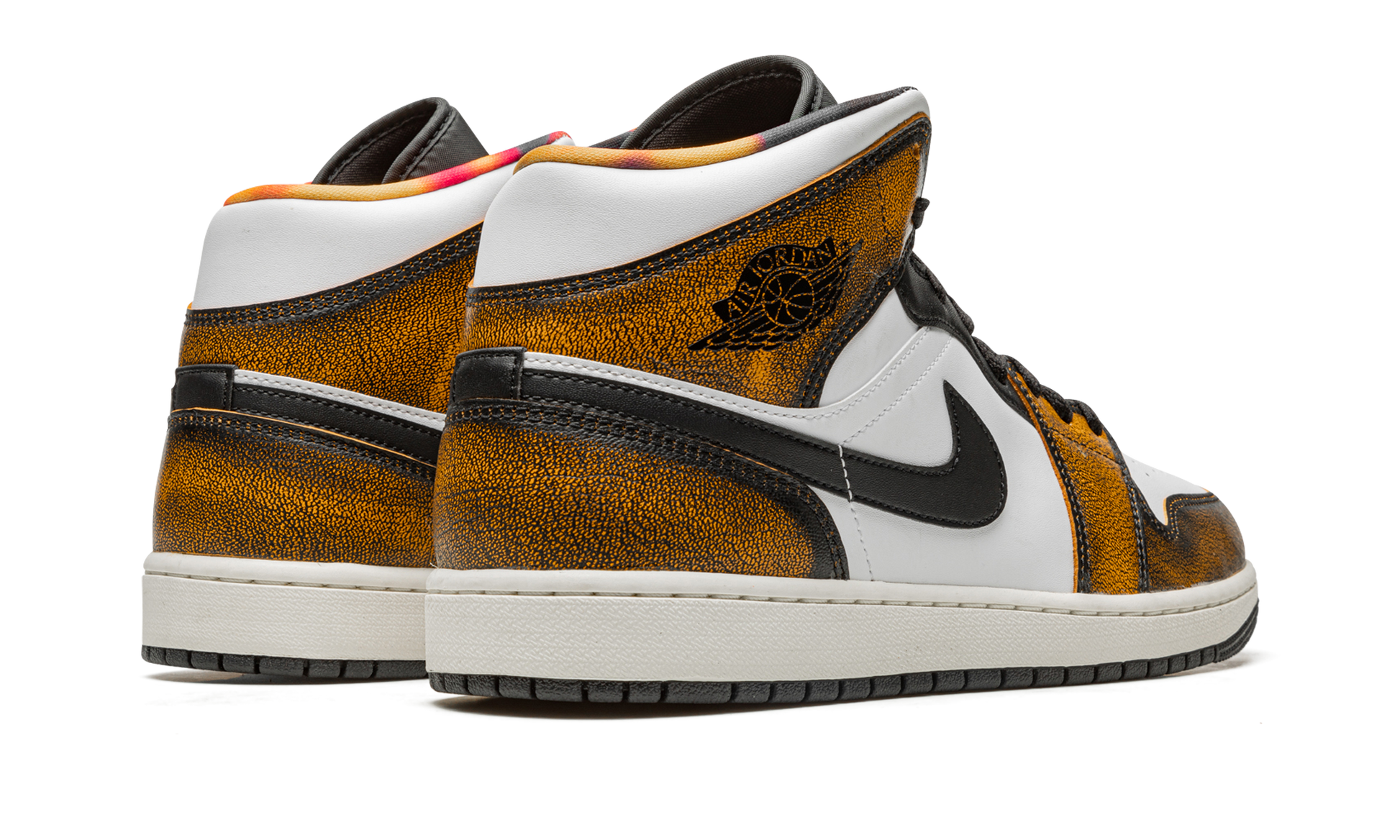 Air Jordan 1 Mid Se "orange Wear Away" - 3