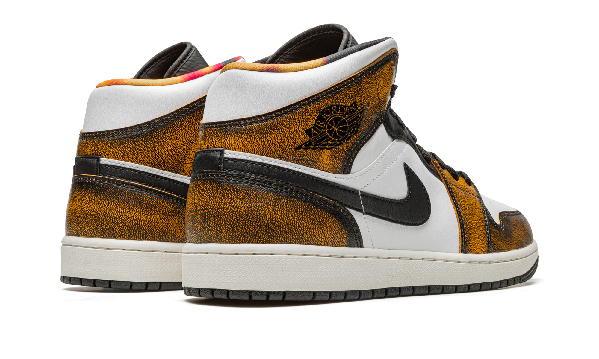 Air Jordan 1 Mid Se "orange Wear Away" - 3