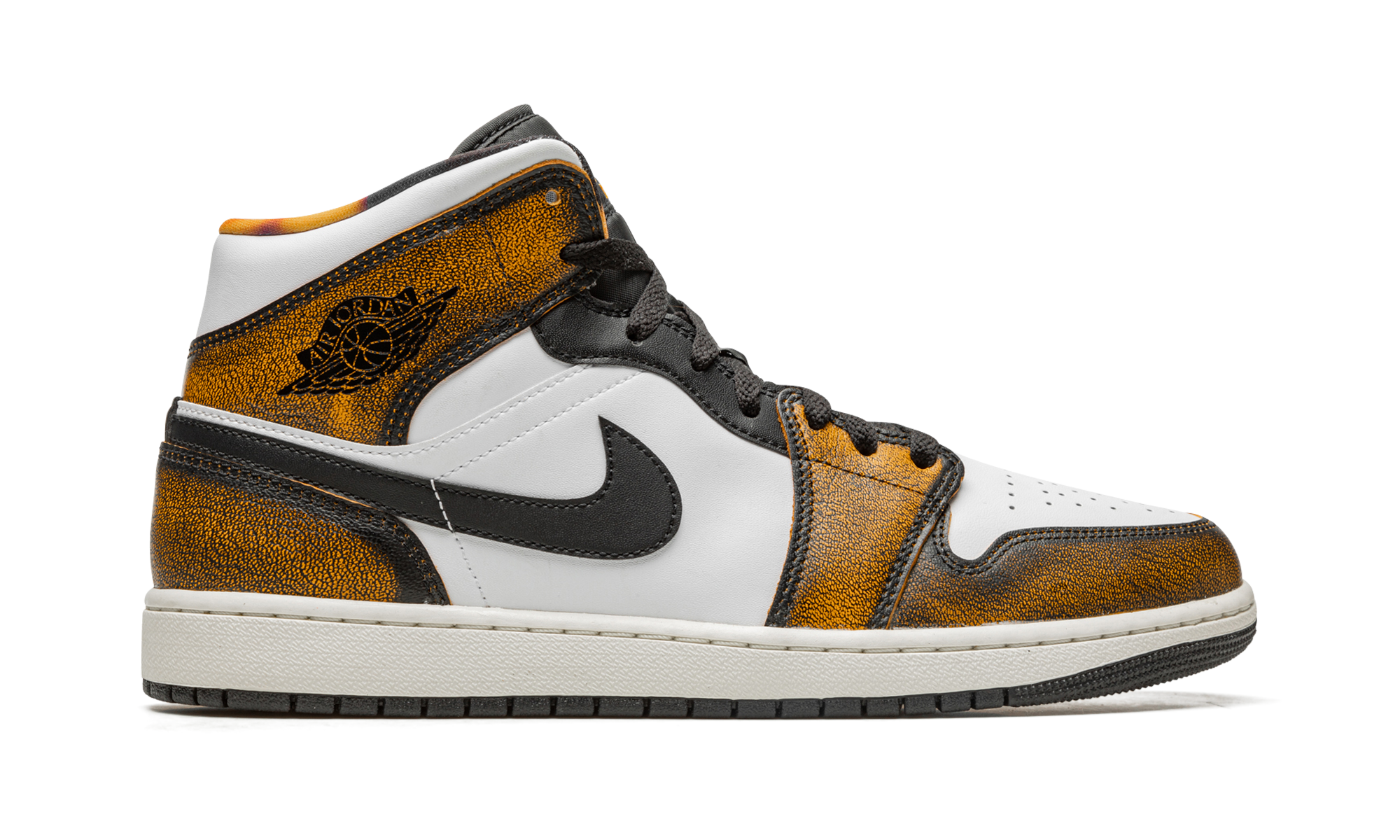 Air Jordan 1 Mid Se "orange Wear Away" - 6