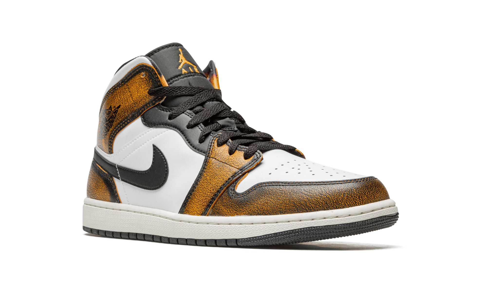 Air Jordan 1 Mid Se "orange Wear Away" - 7