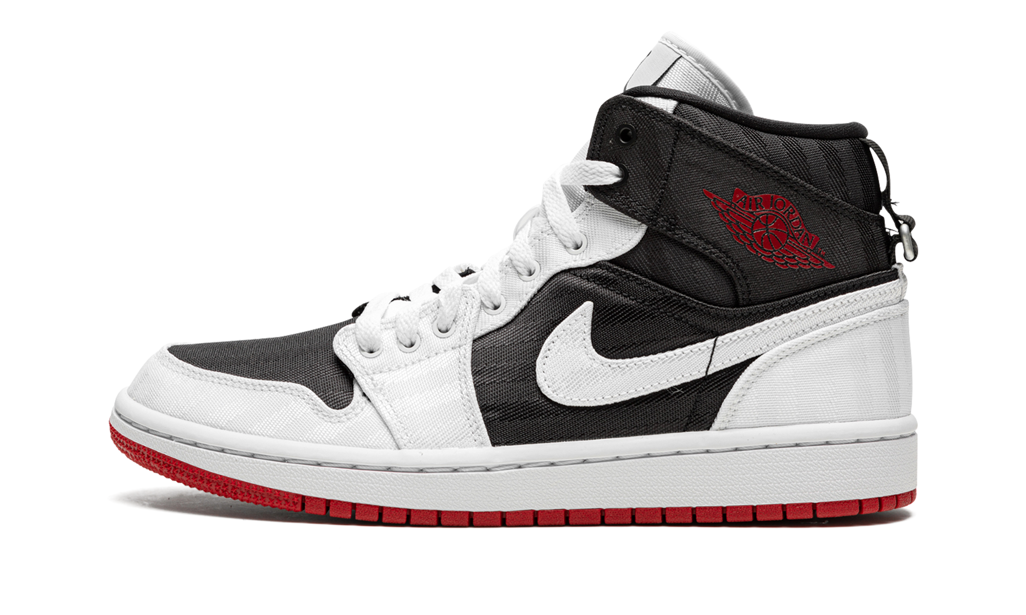 Air Jordan 1 Mid Se Utl Wmns "white / Black / Gym Red" - 1